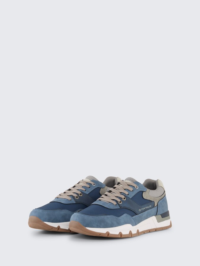 Trainers with colour blocking by Men, navy
