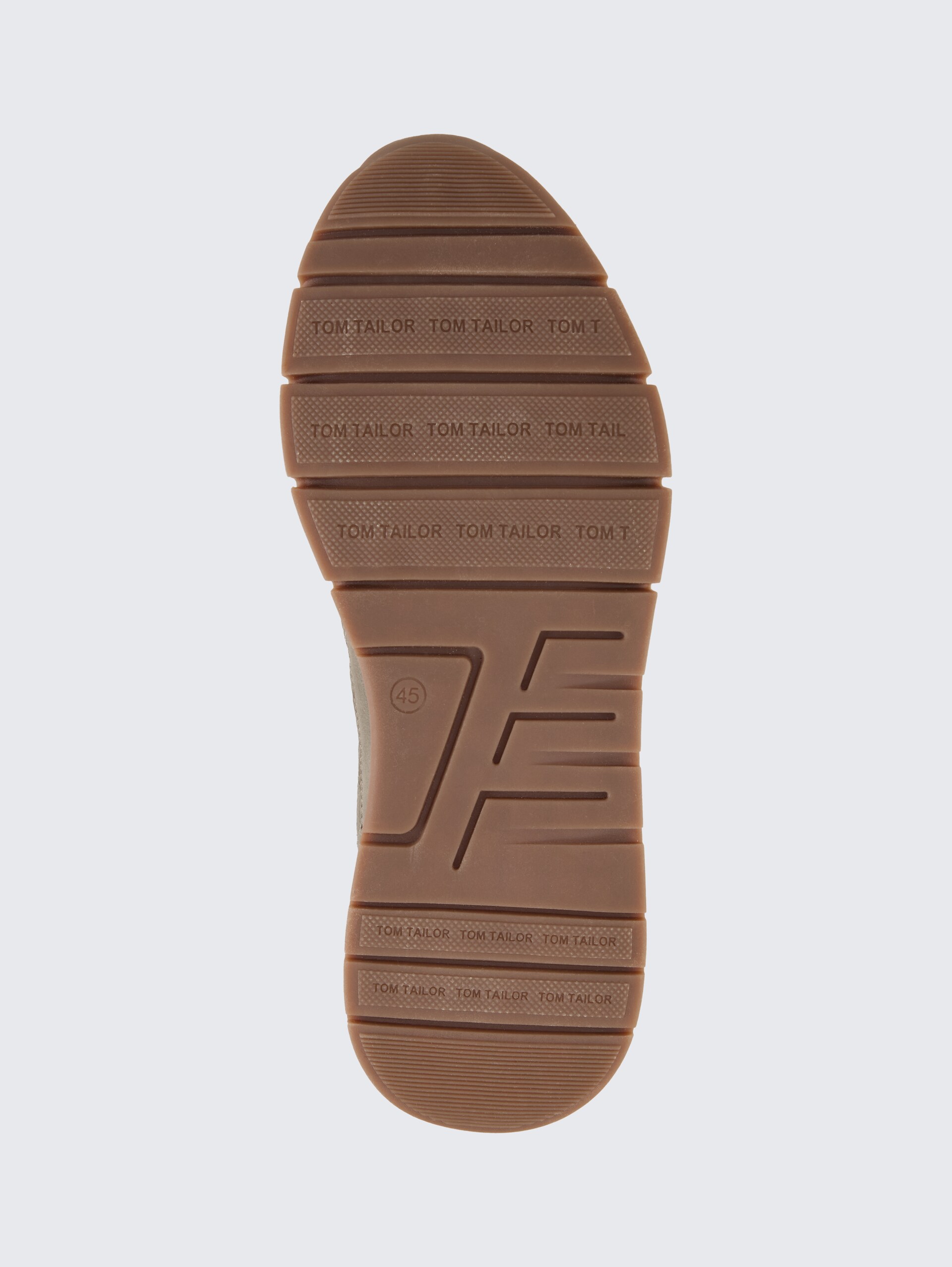 Sneaker met mesh inzetstuk - mud - Productaanzicht zool 