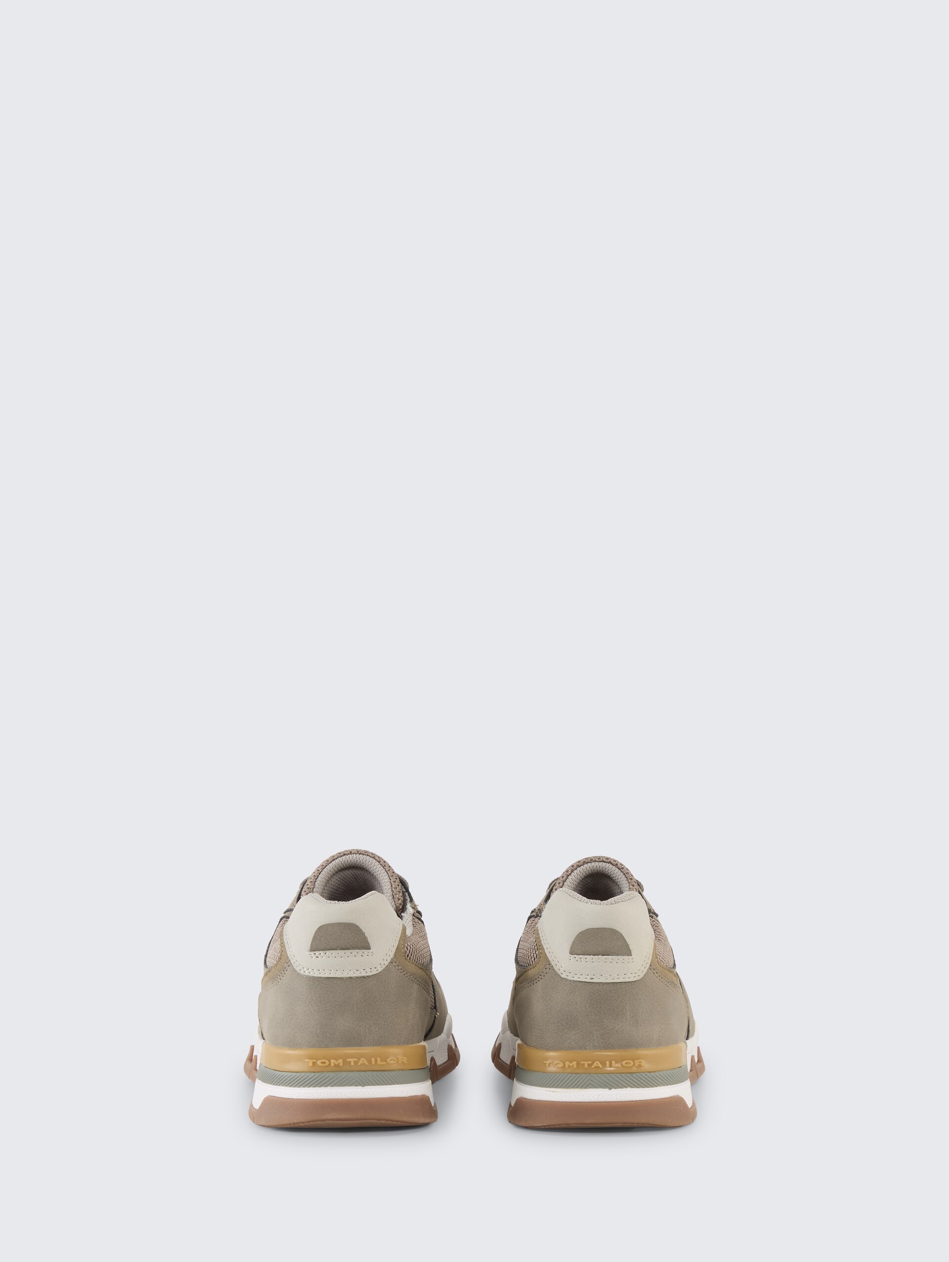 Sneaker met mesh inzetstuk - mud - Achteraanzicht product