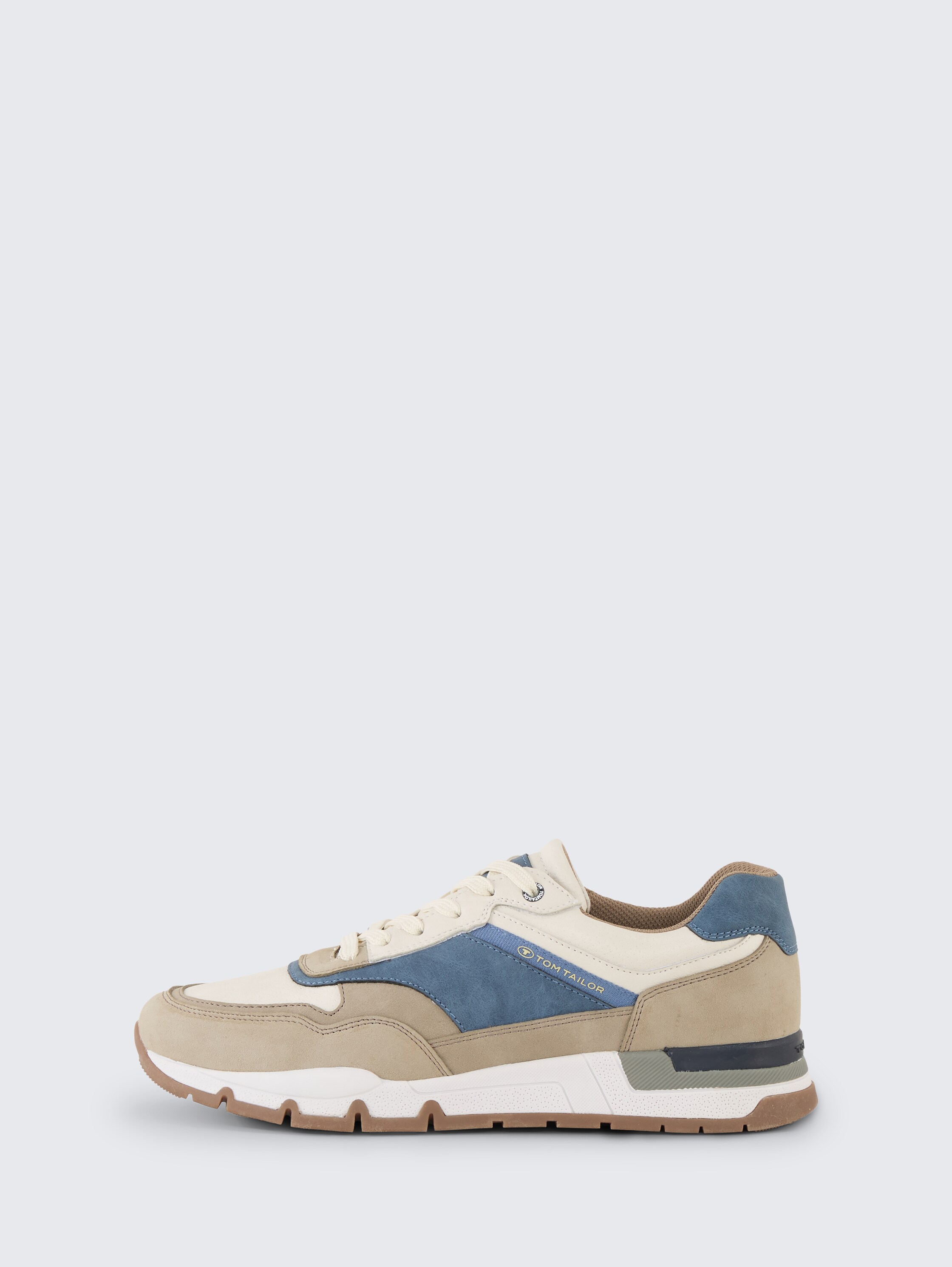 Trainers with colour blocking - beige - 