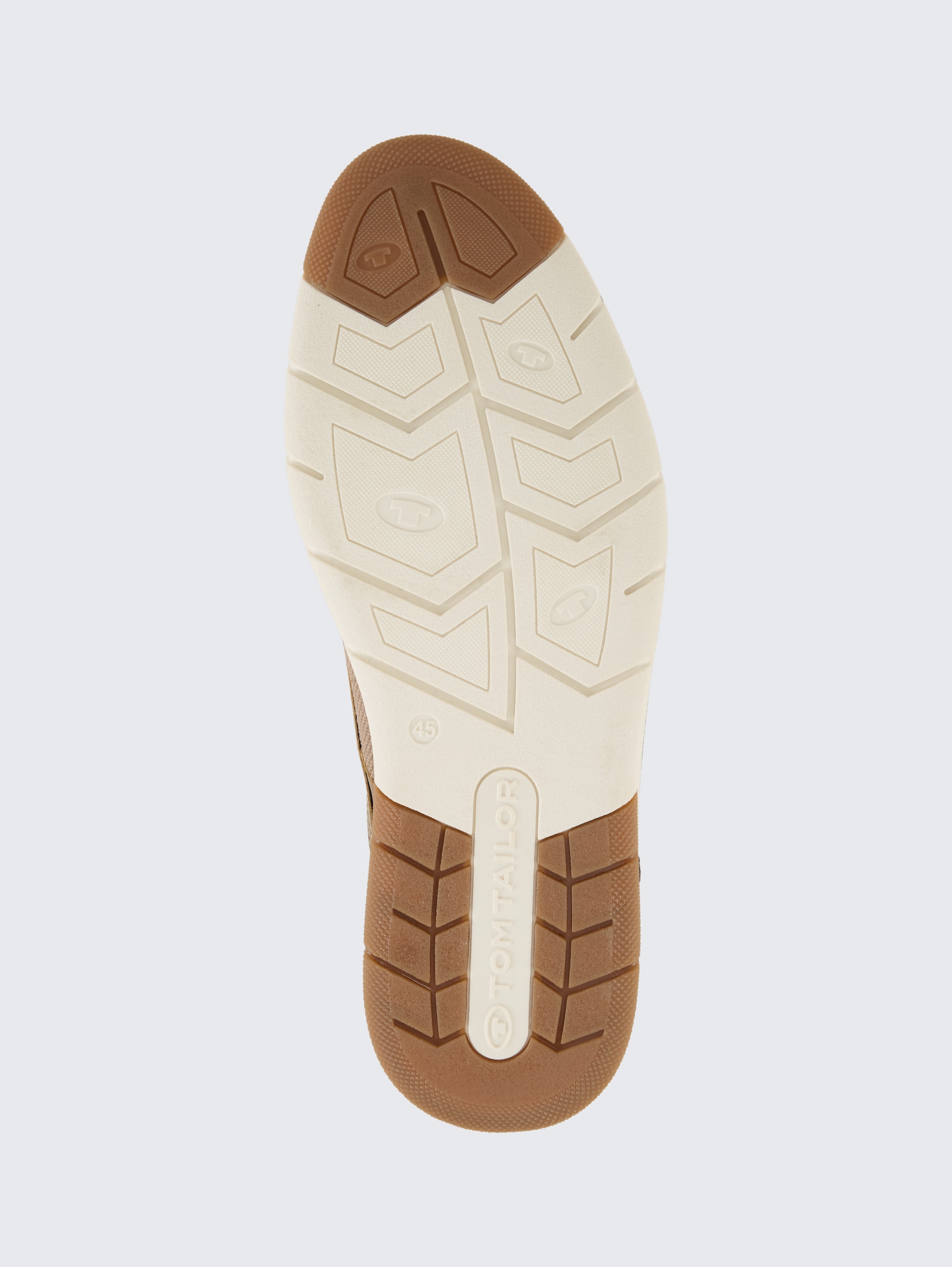 Schnürschuhe im Knitted-Look - sand - Produkt-Ansicht Sohle