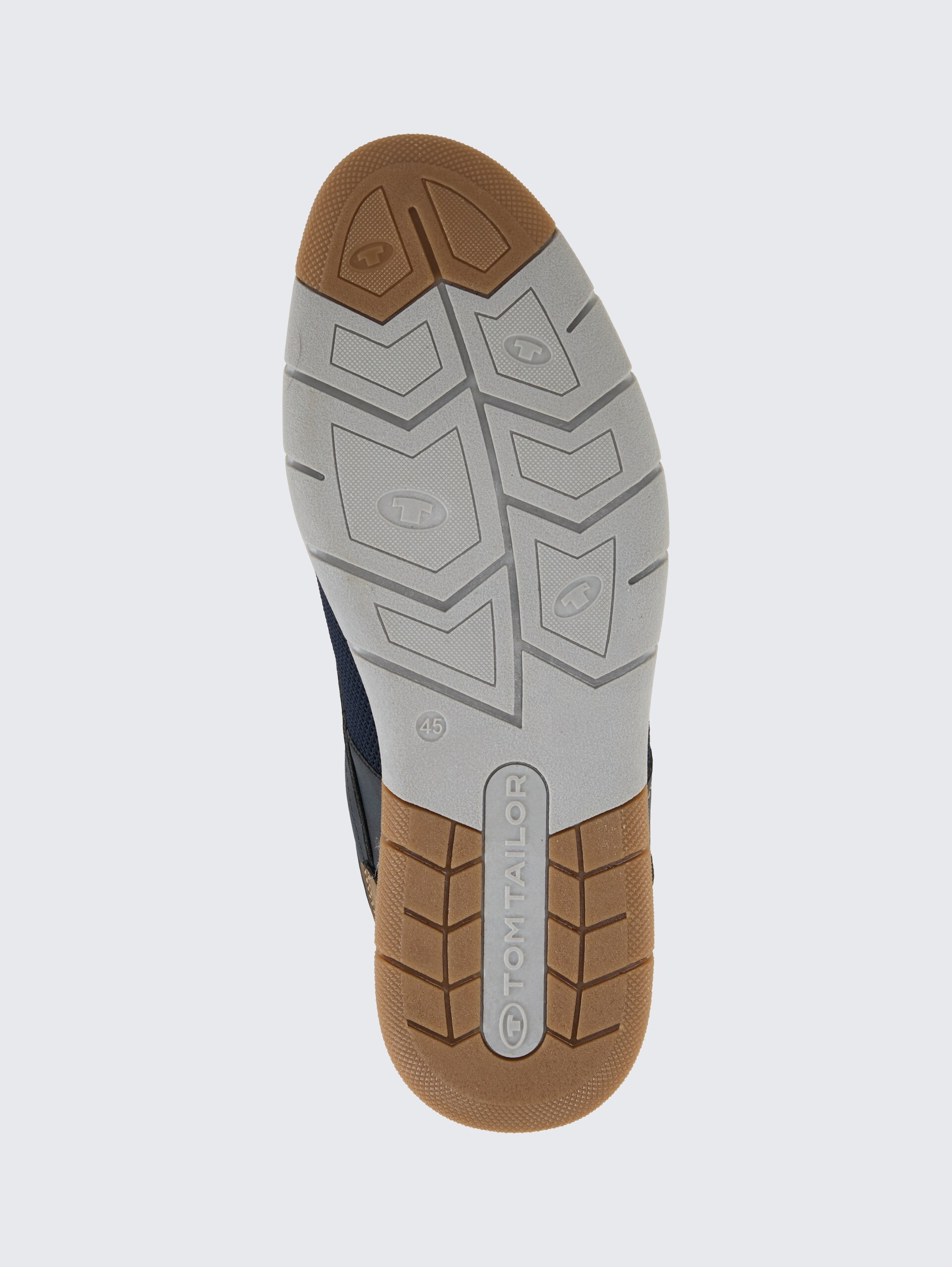 Schnürschuhe im Knitted-Look - navy - Produkt-Ansicht Sohle