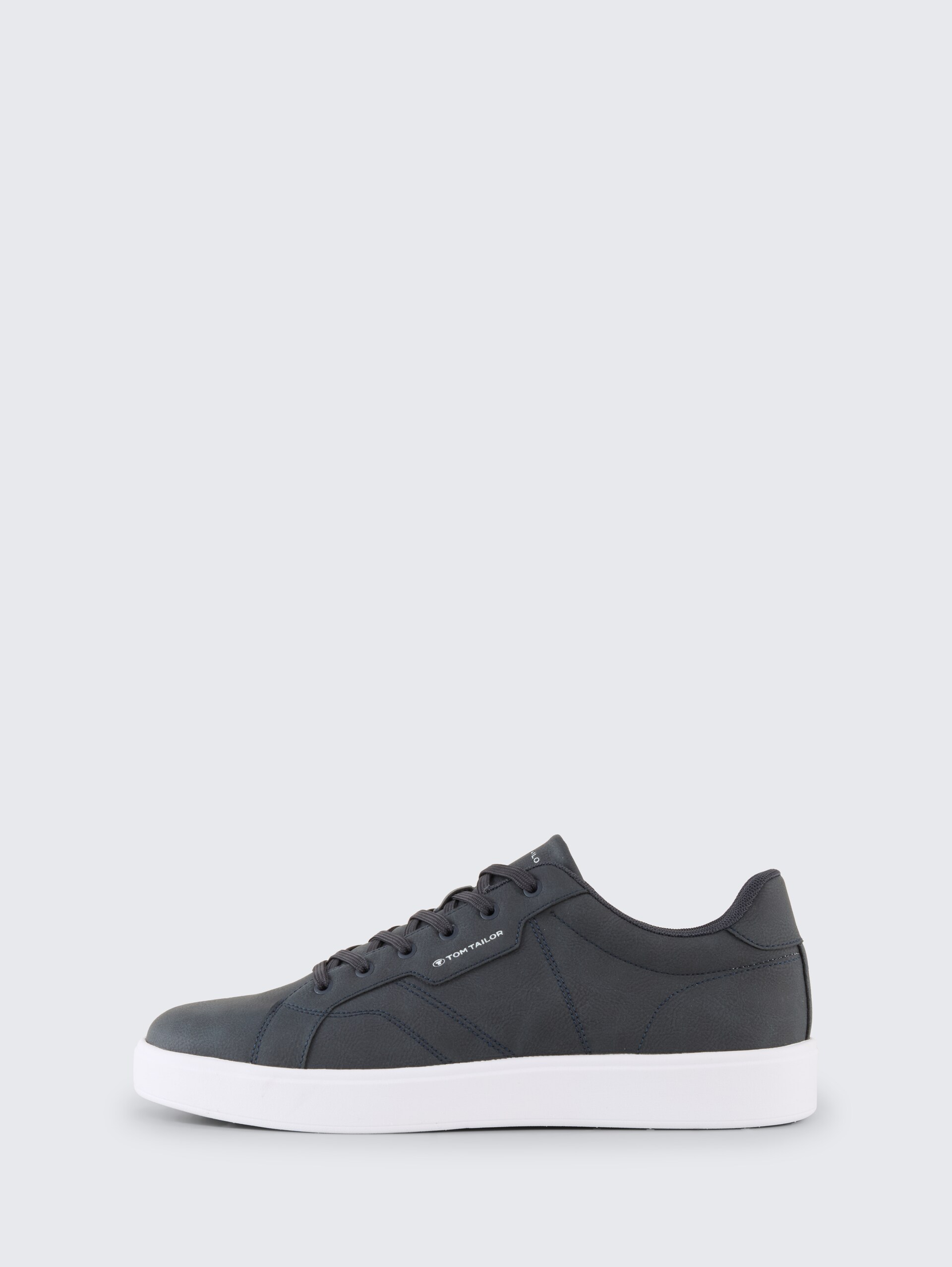 Sneaker aus Lederimitat - navy - seitliche Produkt-Ansicht