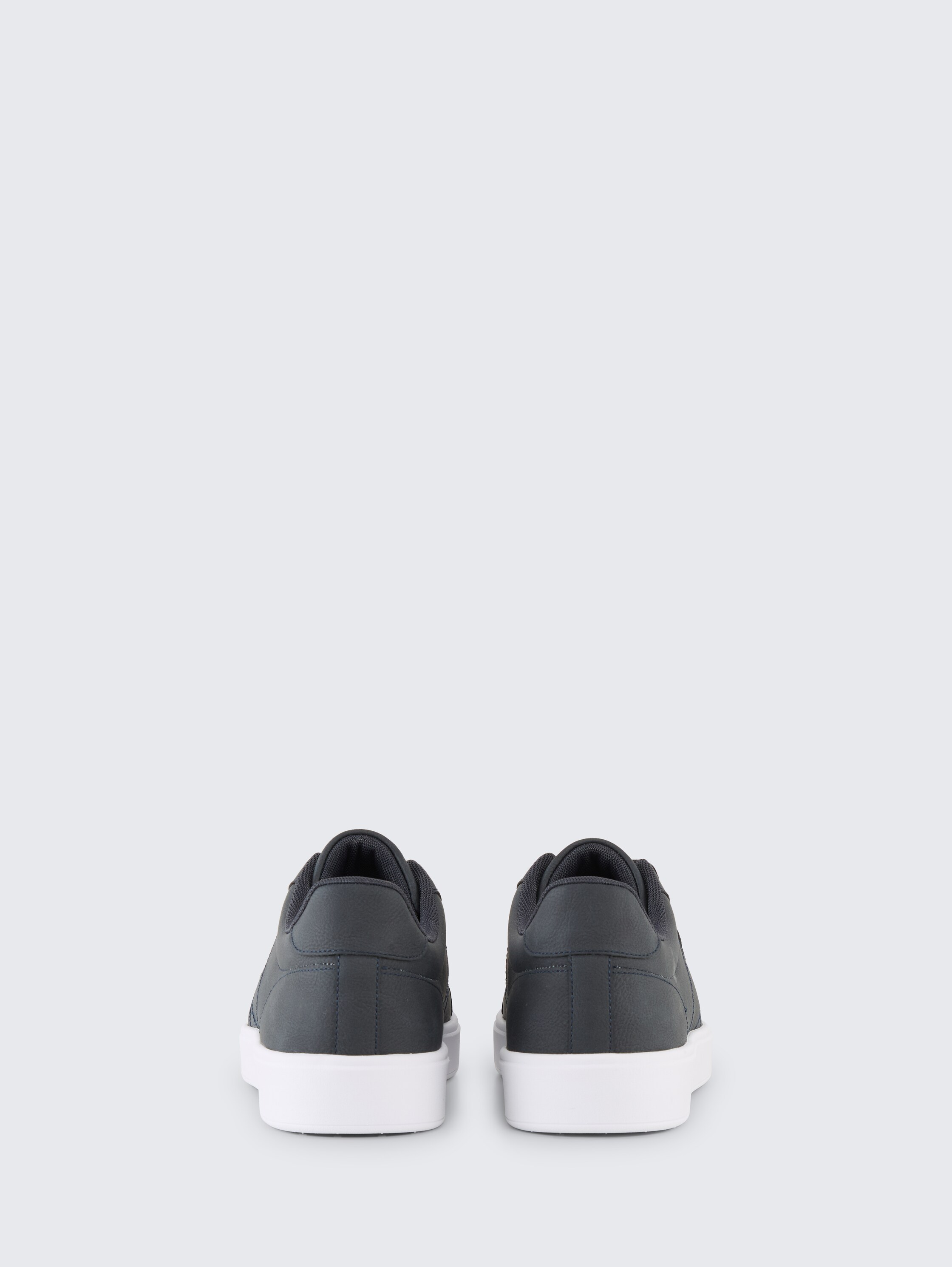 Sneaker aus Lederimitat - navy - Produkt-Rückansicht