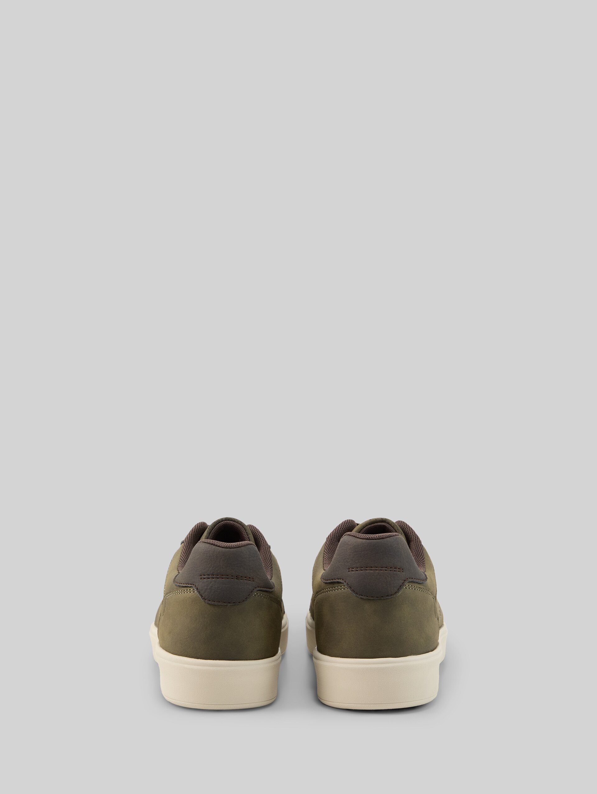 Baskets en simili cuir - khaki - Vue arrière du produit