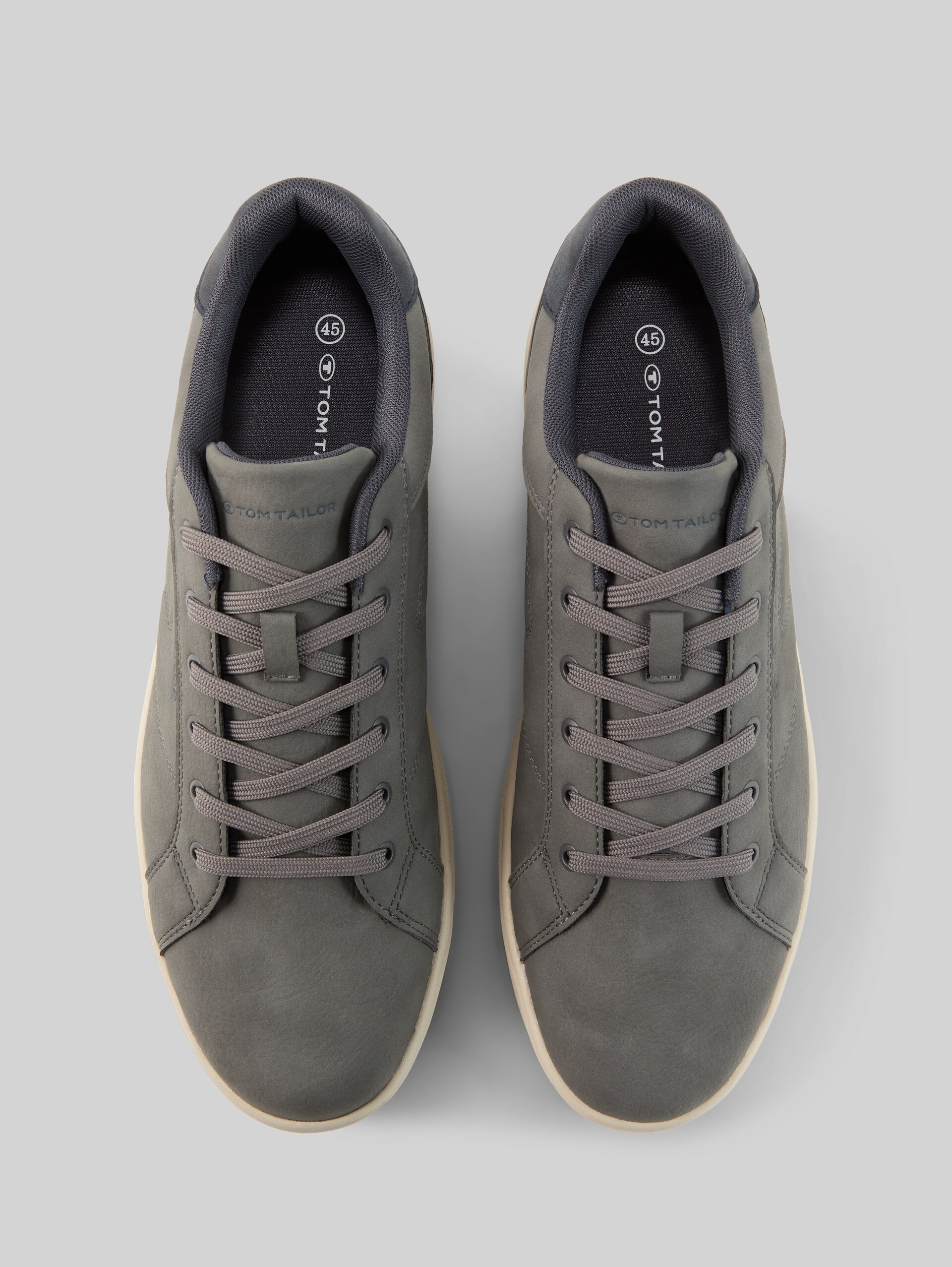 Baskets en simili cuir - grey - Vue du produit du haut