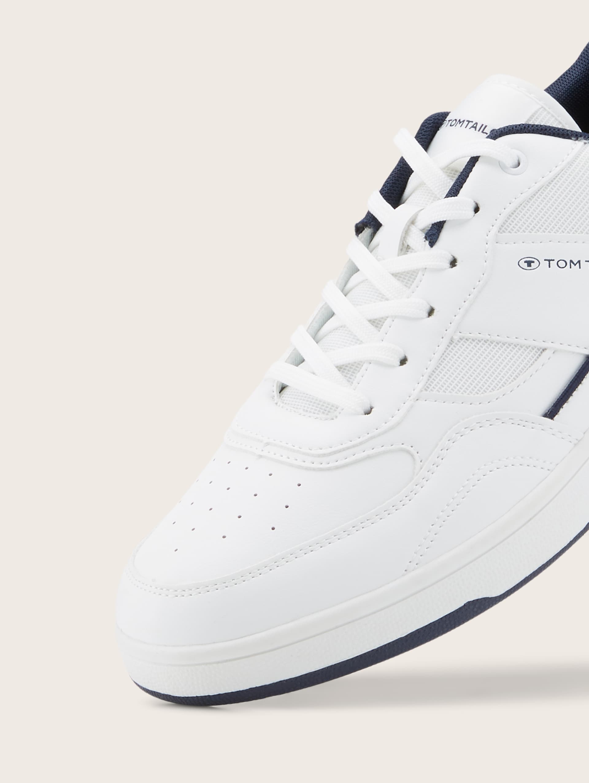 Sneakers met colourblocking - white-navy