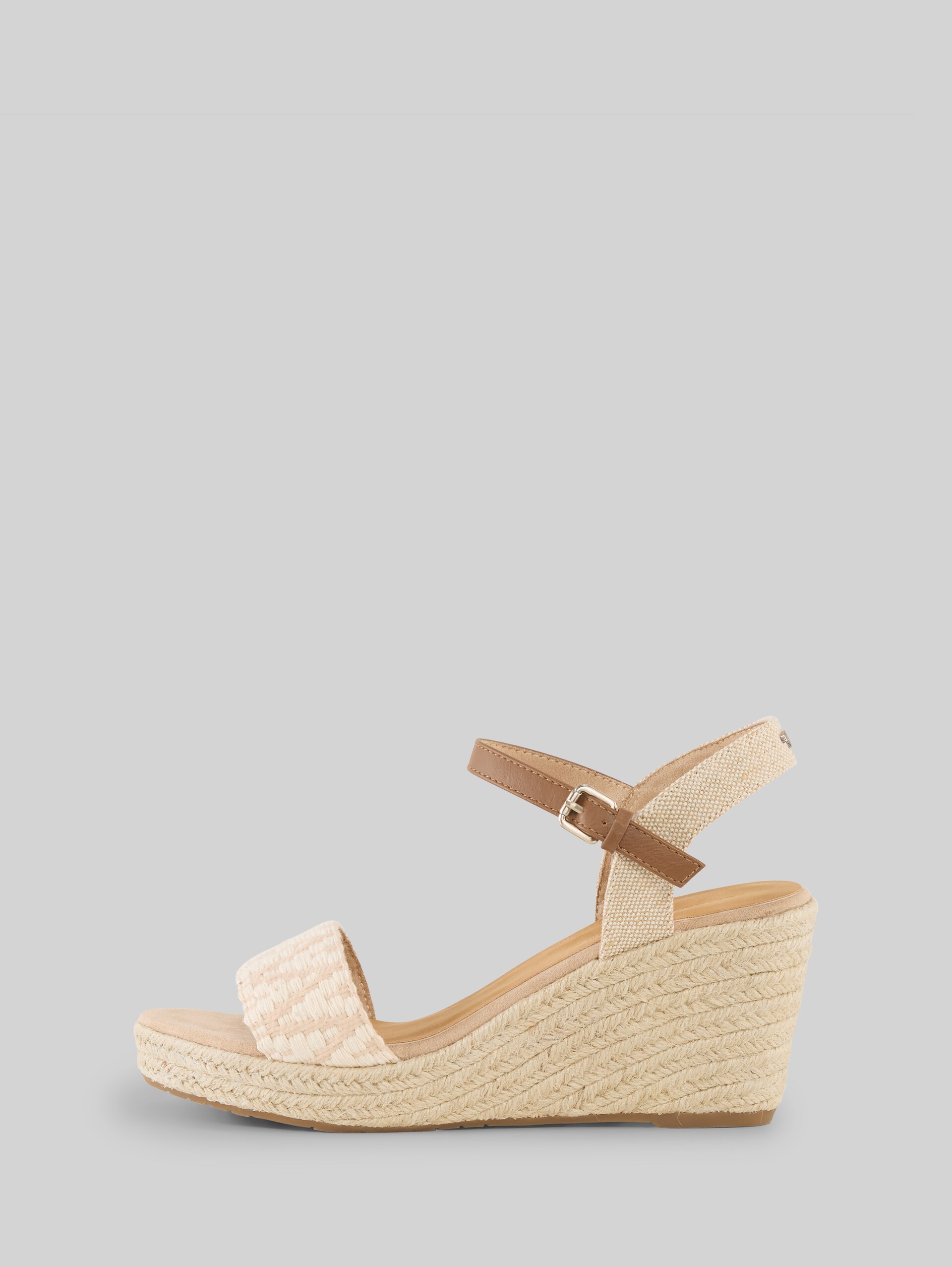 Sandals with wedge heels - offwhite-sand - Product detail view