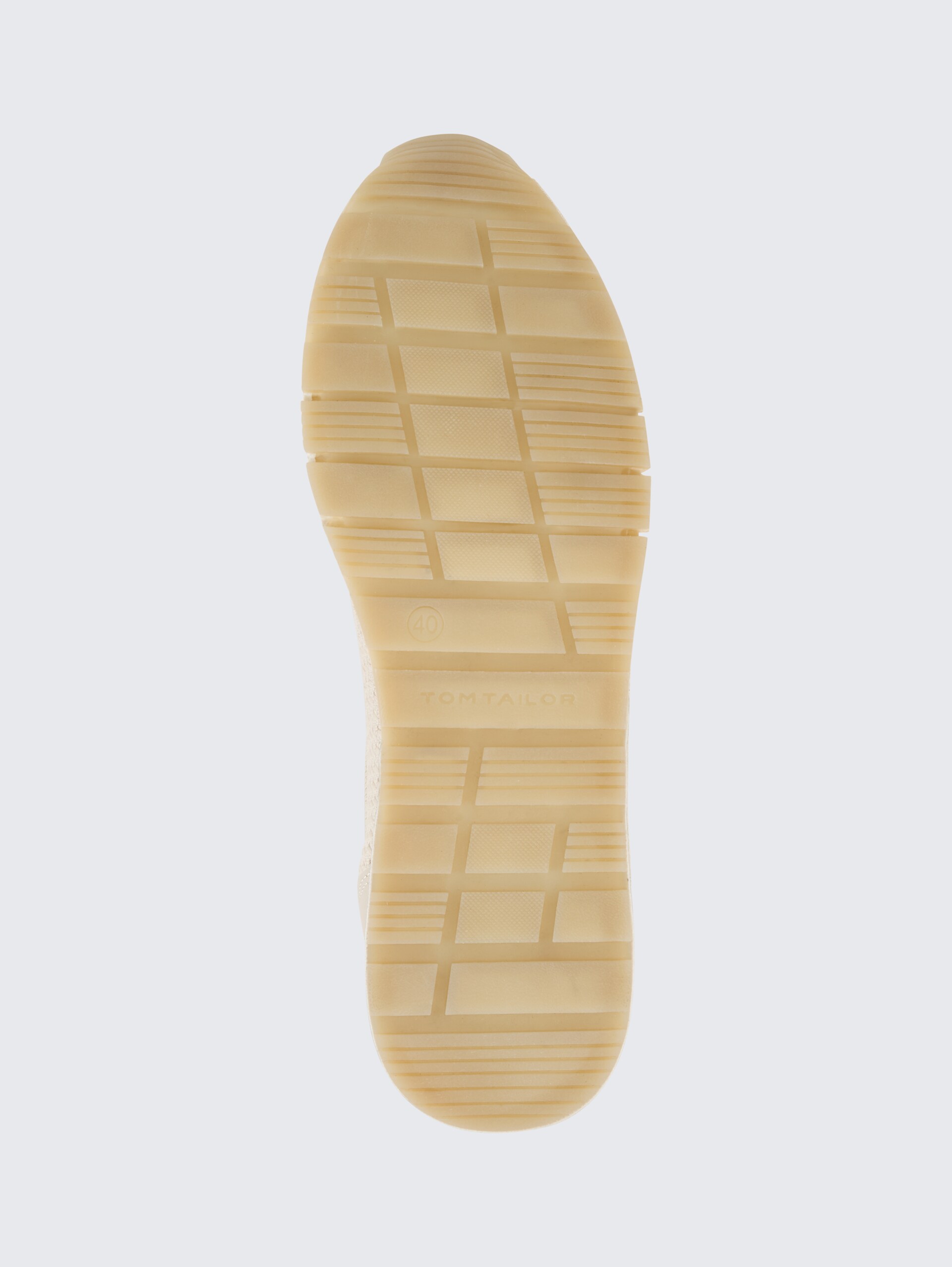Sneaker met mesh inzetstuk - ltsand - Productaanzicht zool 