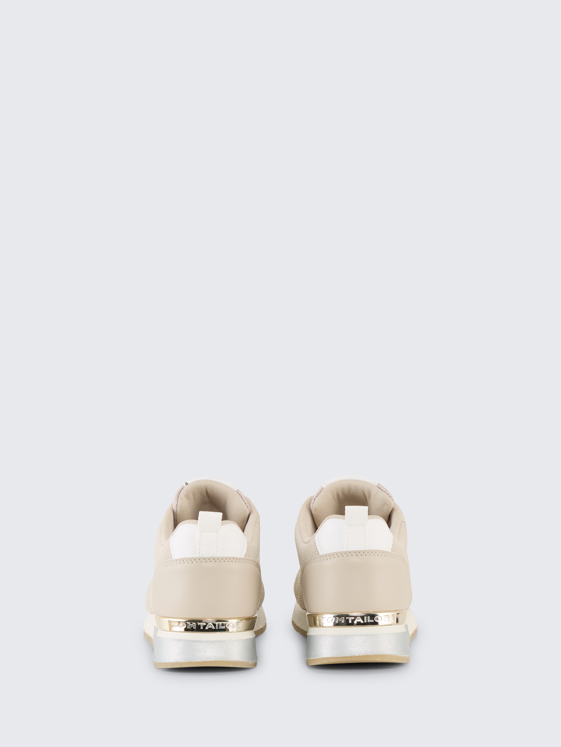 Sneaker met mesh inzetstuk - ltsand - Achteraanzicht product