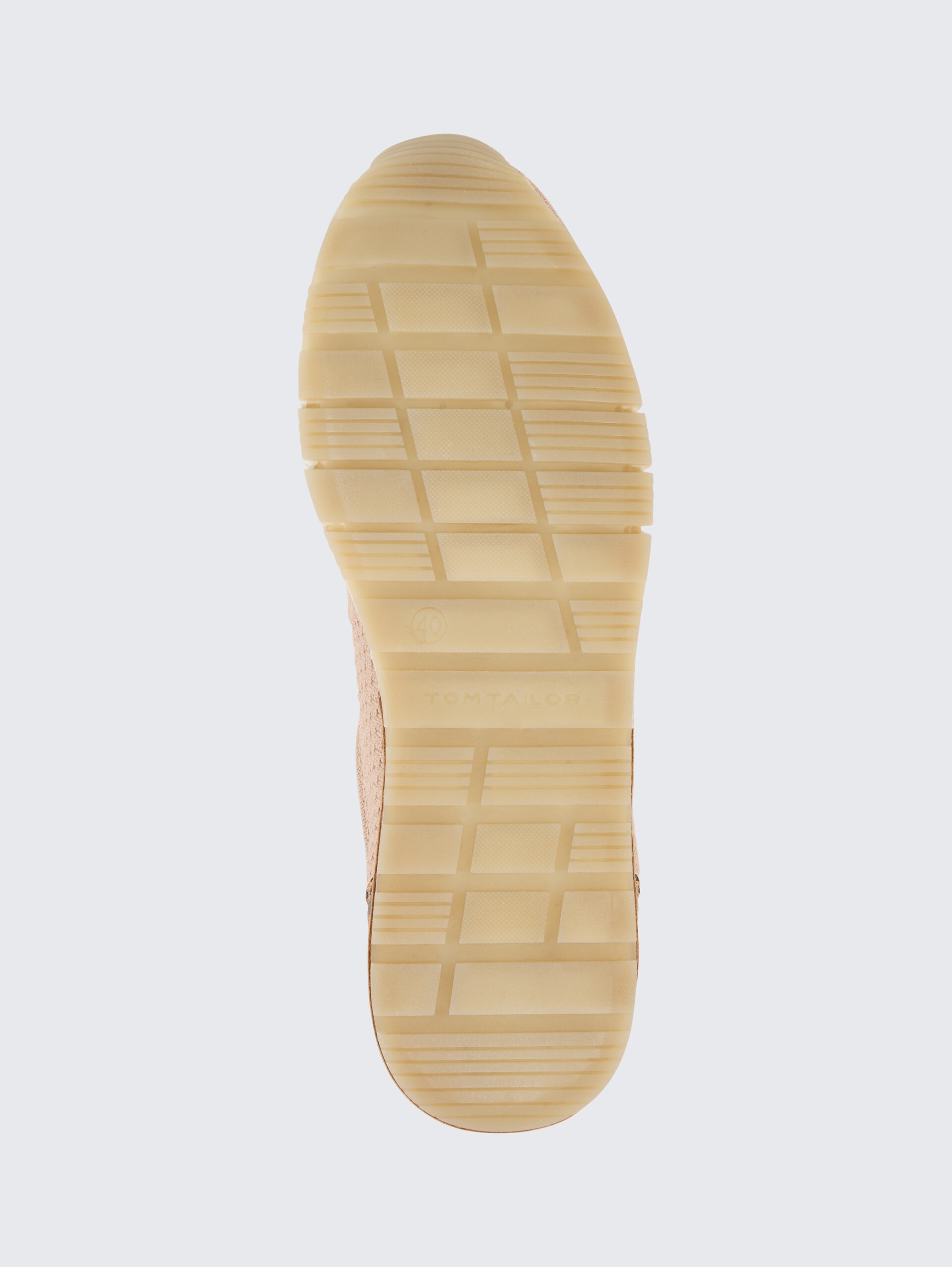 Sneaker met mesh inzetstuk - sand - Productaanzicht zool 