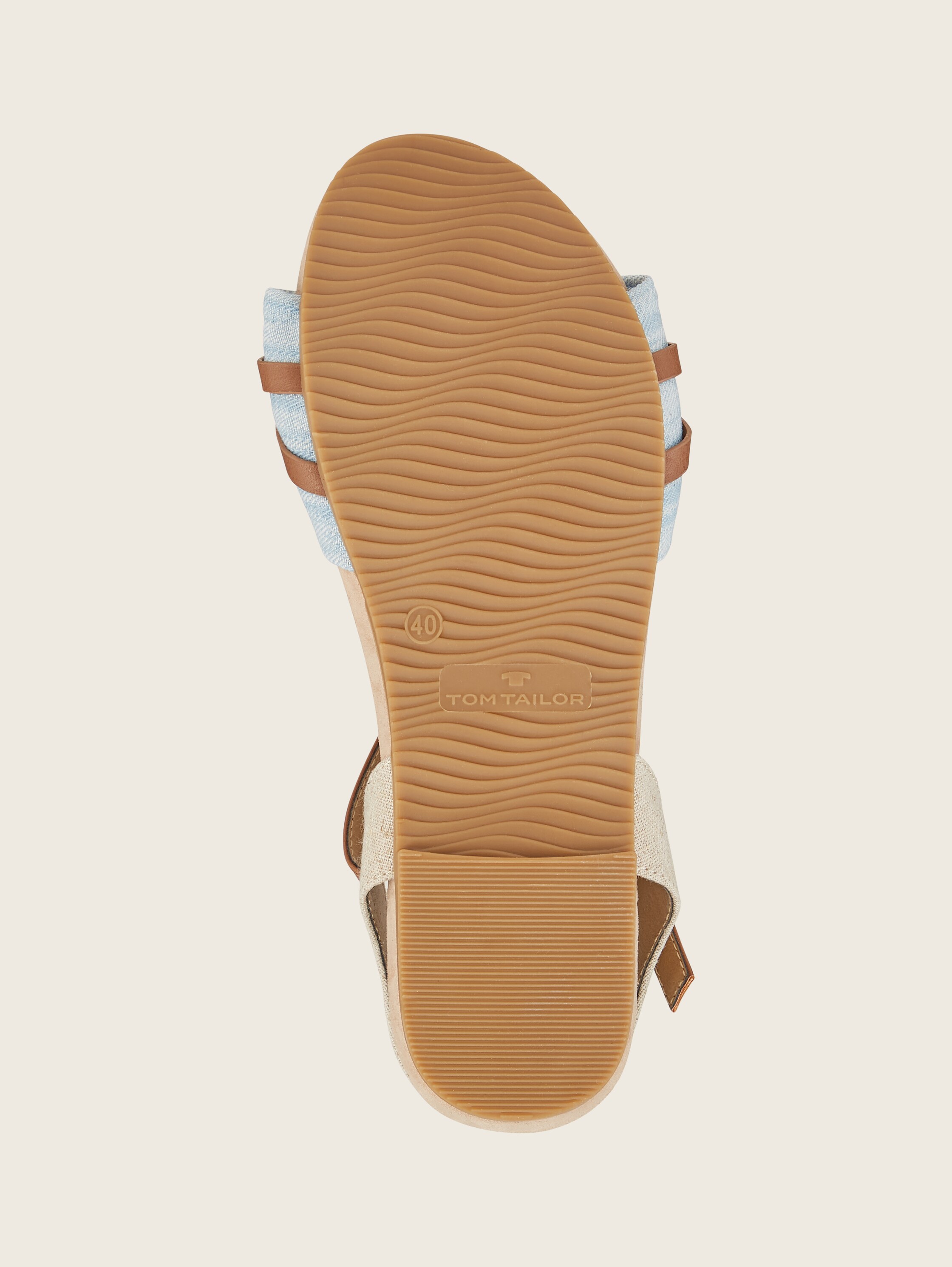 Flat sandals - lt.blue - Product view sole 