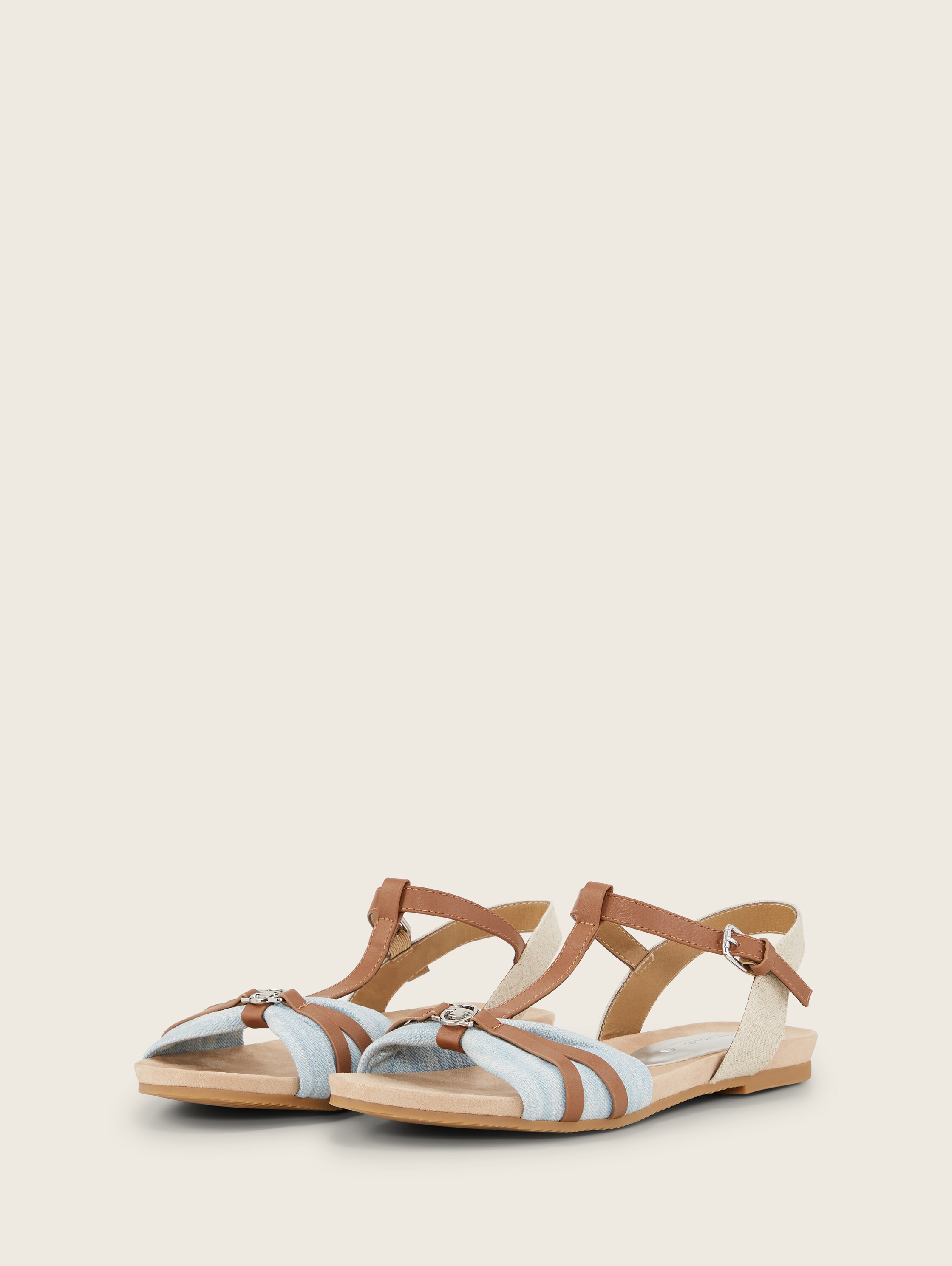 Flat sandals - lt.blue - side product view