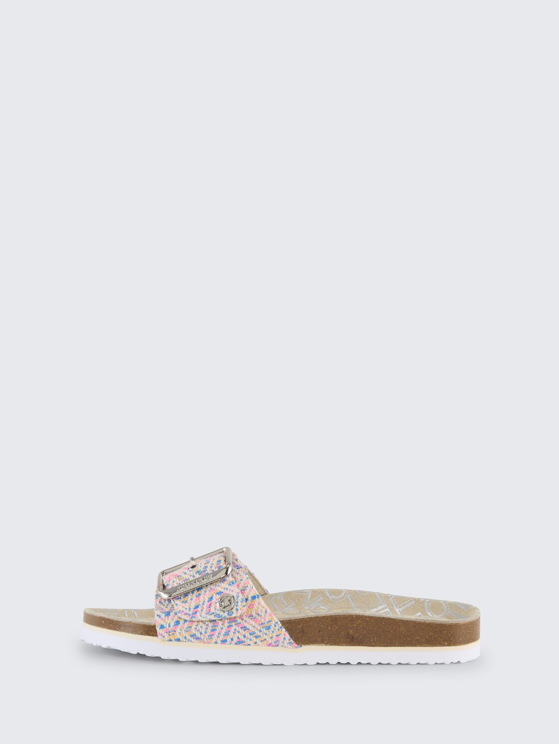 Flache Sandalen mit Flechtmuster - blue-multi - seitliche Produkt-Ansicht