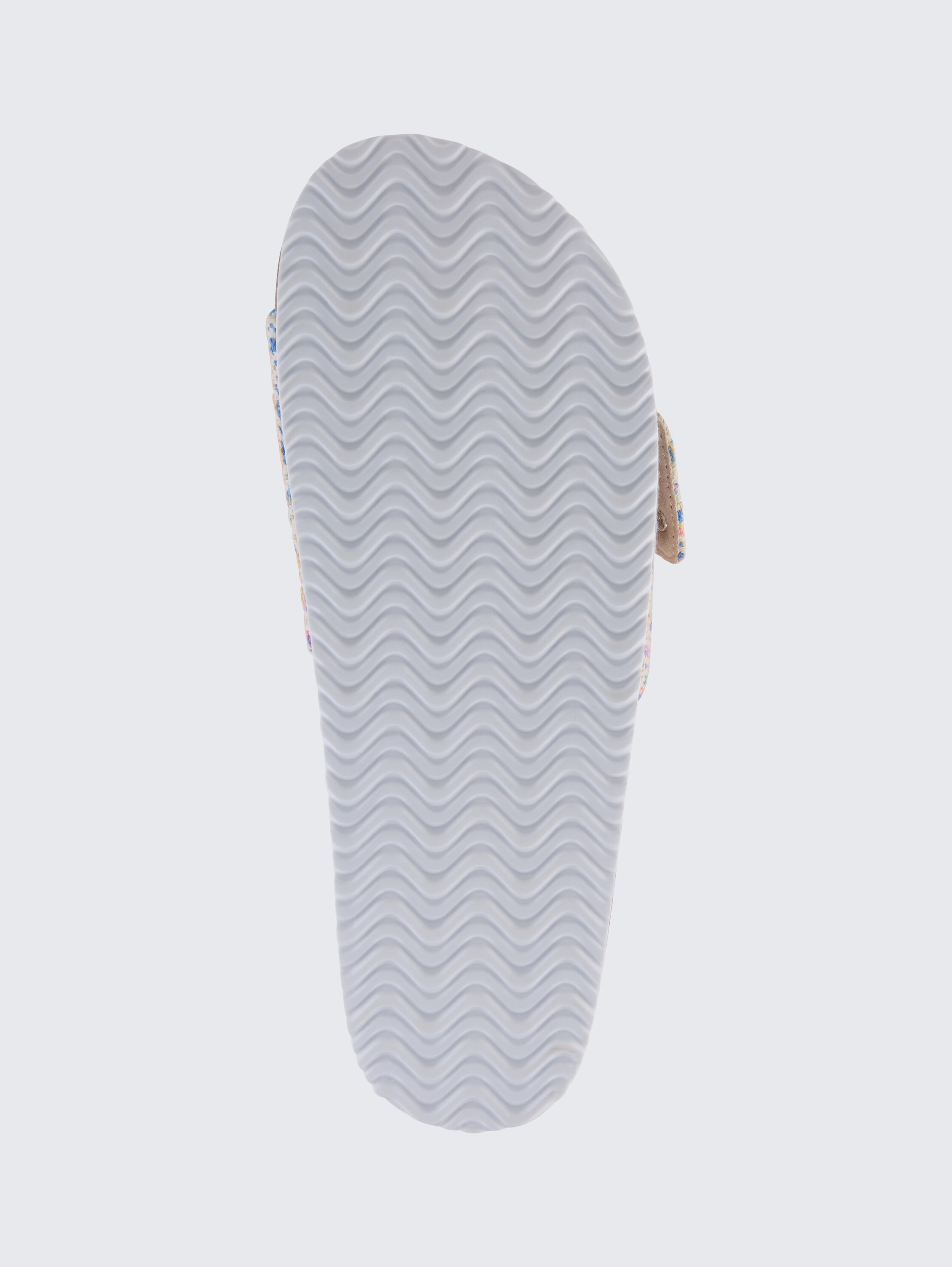 Flache Sandalen mit Flechtmuster - bluemulti - 