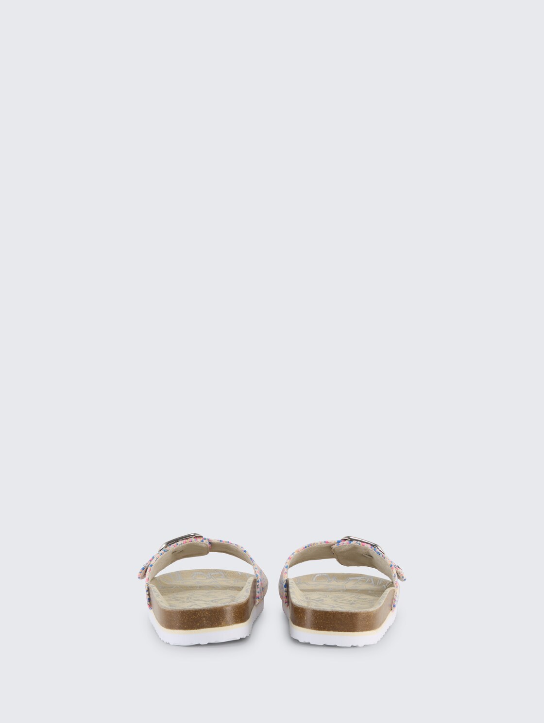 Flache Sandalen mit Flechtmuster - blue-multi - Produkt-Rückansicht