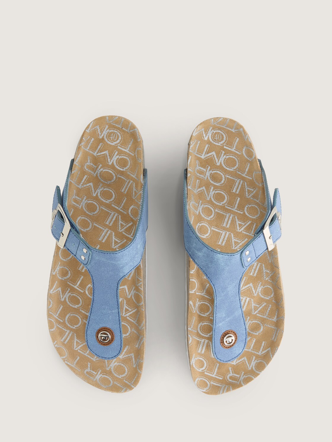 Zehentrenner in Jeans-Optik - jeans - Produkt-Ansicht von oben 