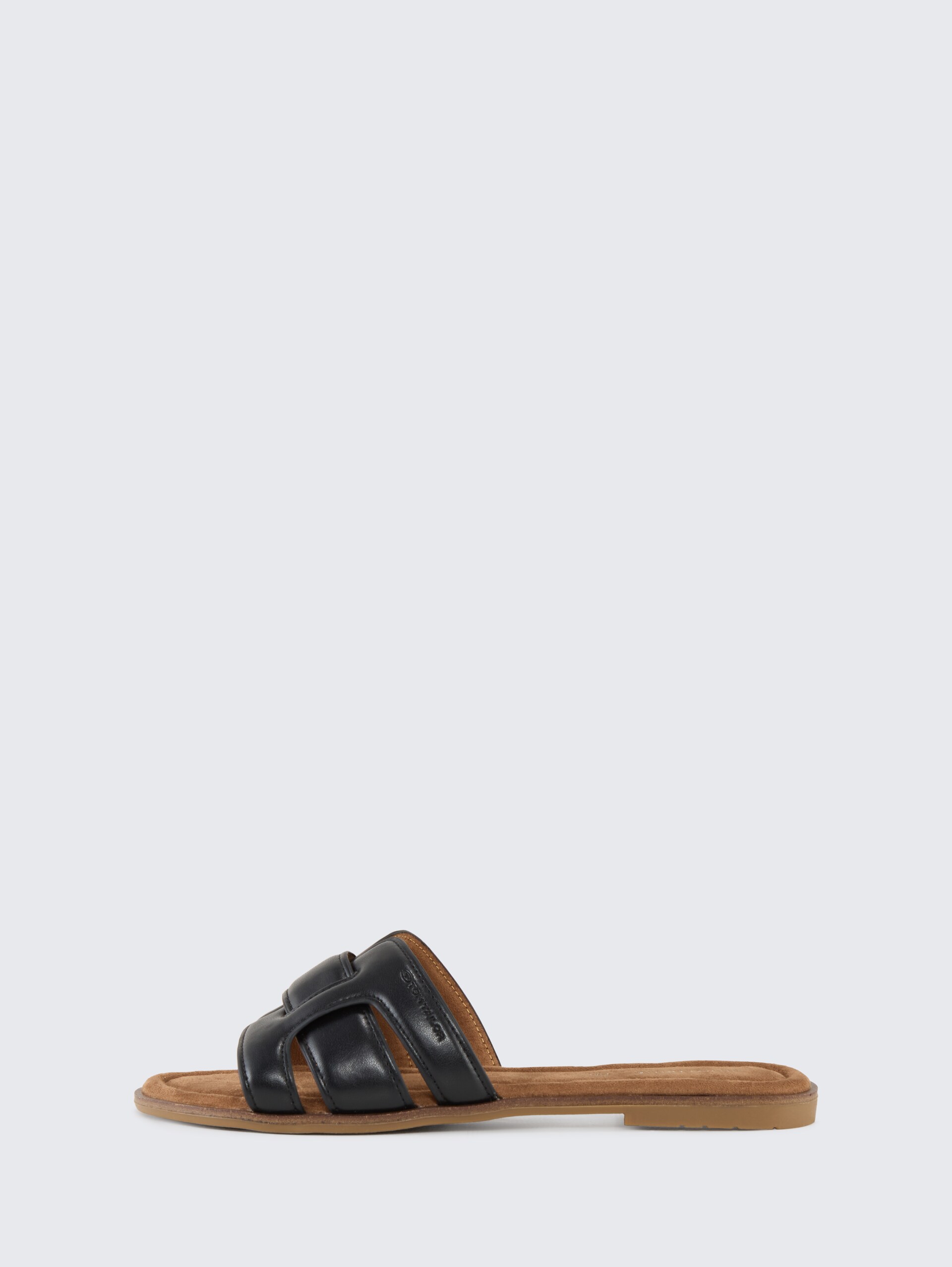 Flache Sandalen mit weicher Sohle - black - seitliche Produkt-Ansicht