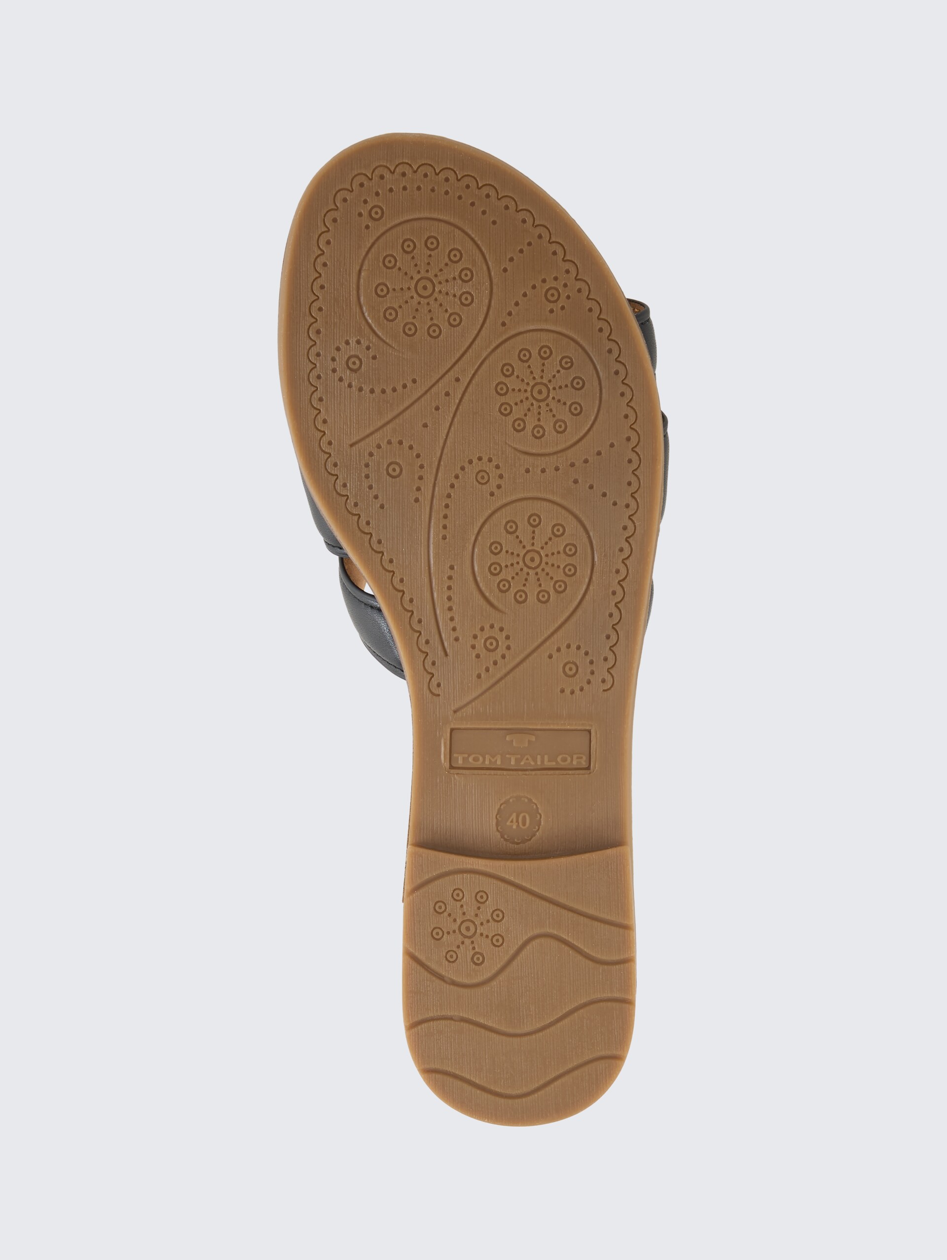Flache Sandalen mit weicher Sohle - black - Produkt-Ansicht Sohle