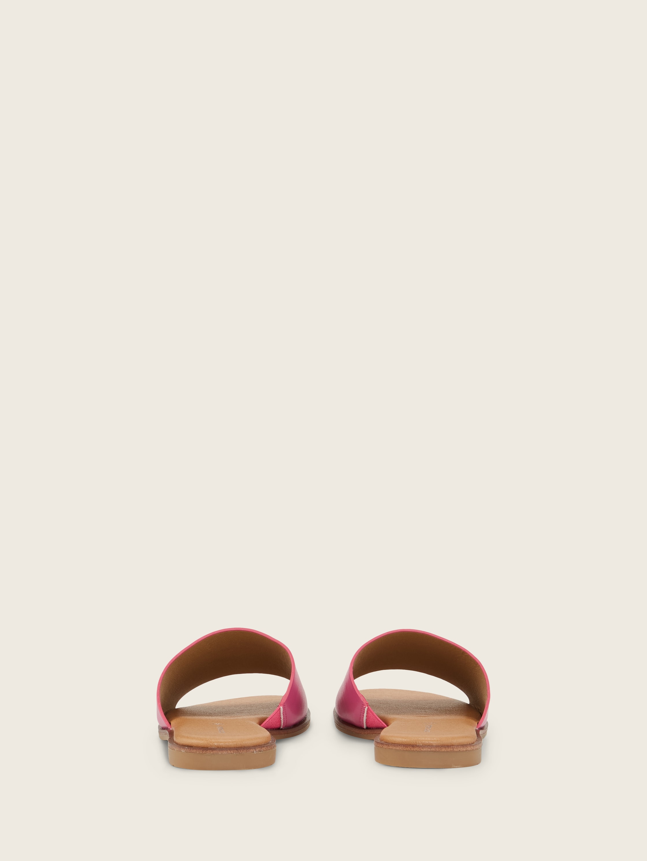 Pantolette aus hochwertigem Kunstleder - dkpink -