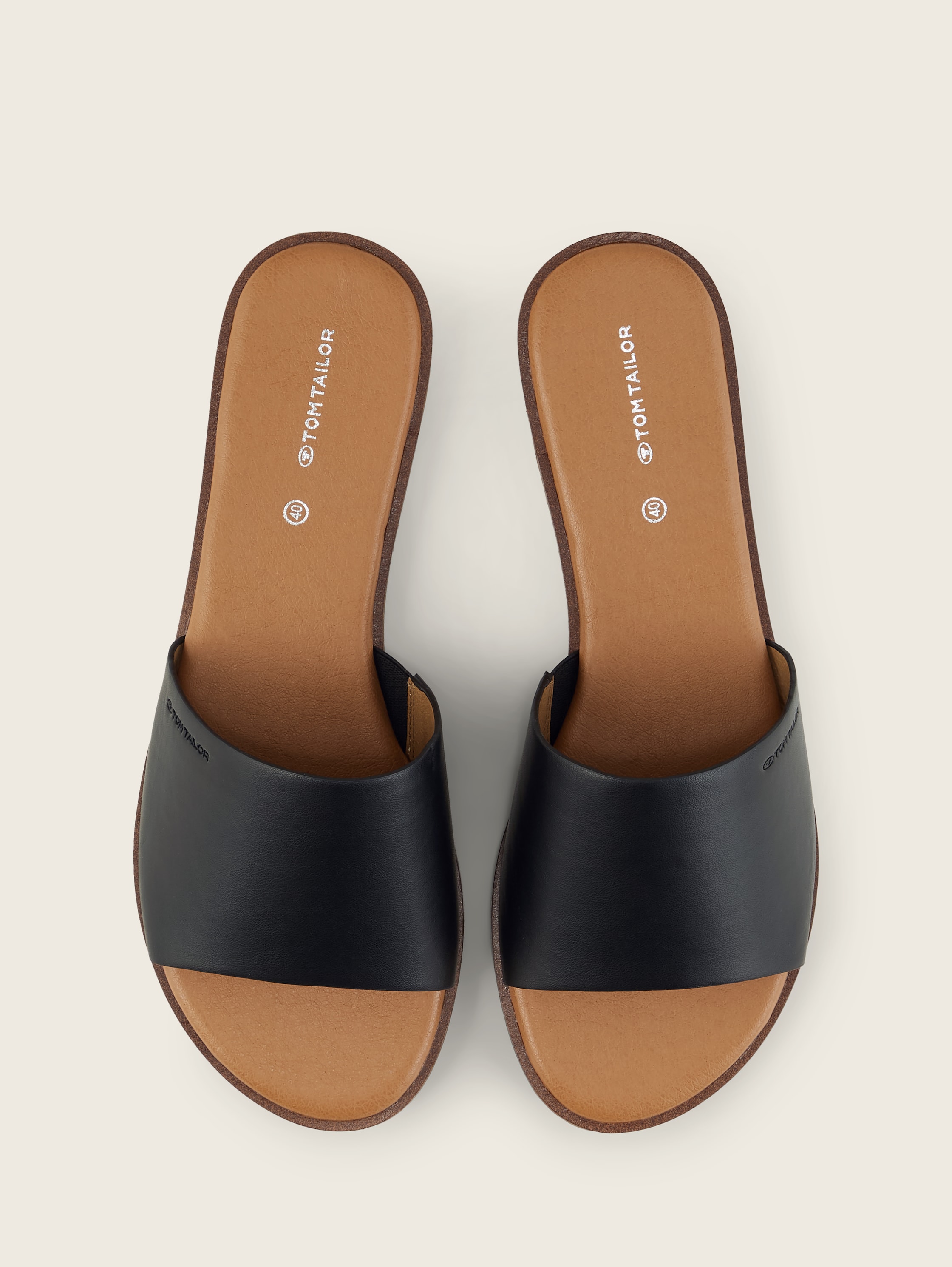 Pantolette aus hochwertigem Kunstleder - black_1 - 