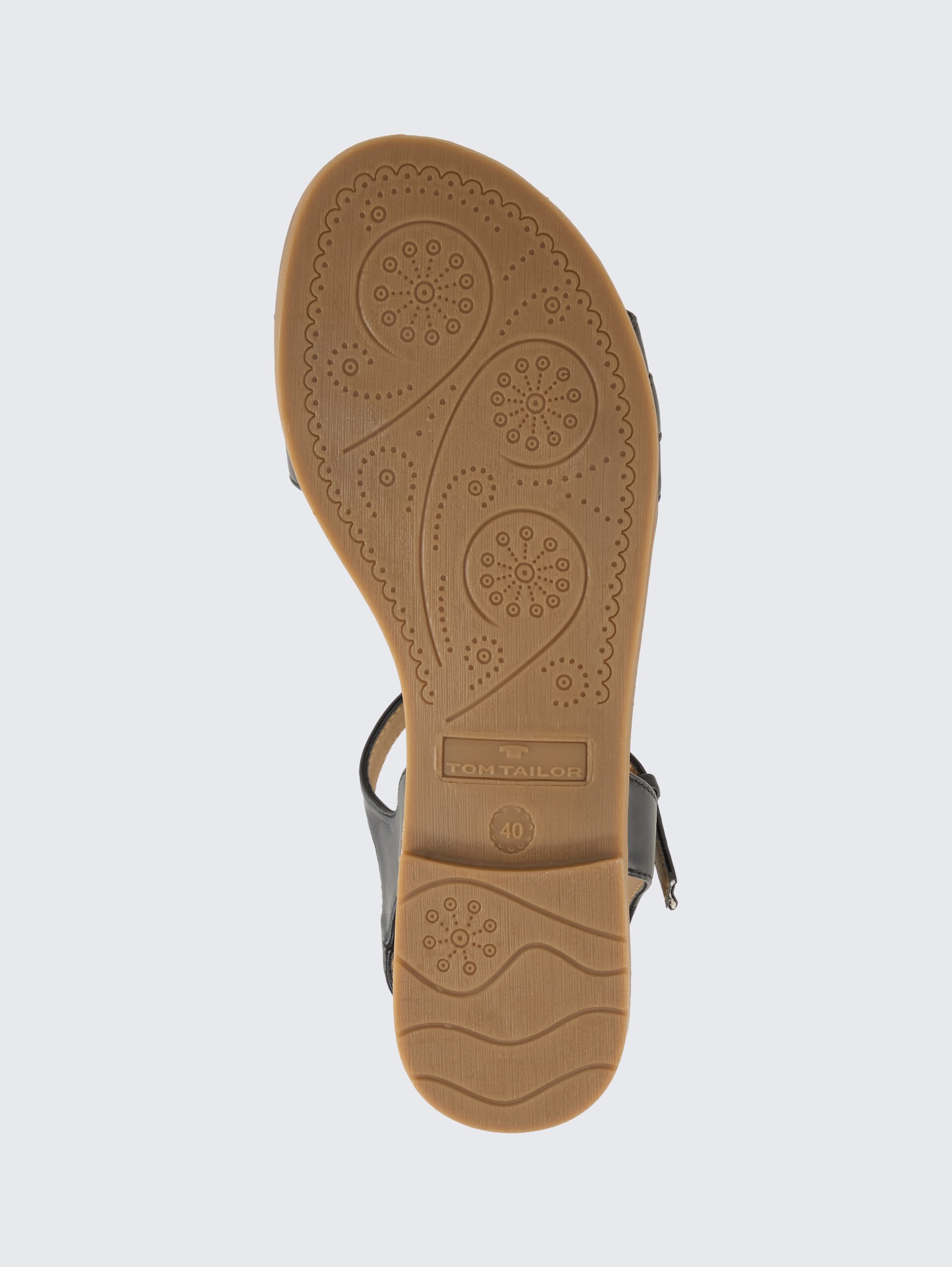 Flache Sandalen mit weicher Sohle - black - Produkt-Ansicht Sohle