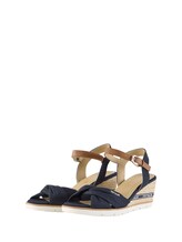 Ausgewählt, Sandalen mit Keilabsatz von Tom Tailor, blau