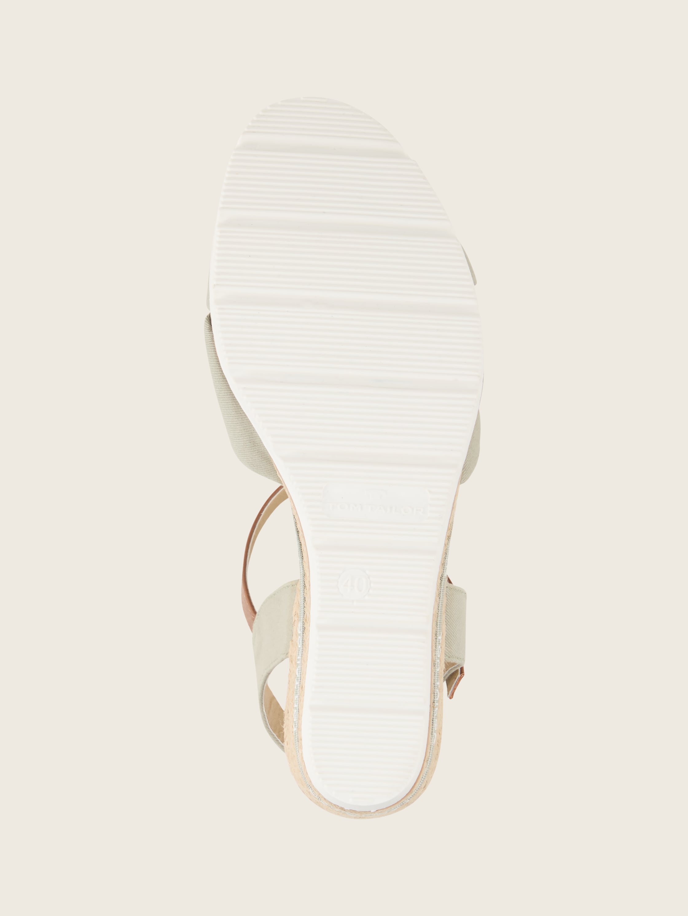 Sandalen mit Keilabsatz - menta - Produkt-Ansicht Sohle