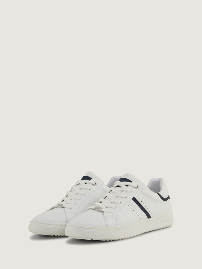 Trainers met denim details door Women, white