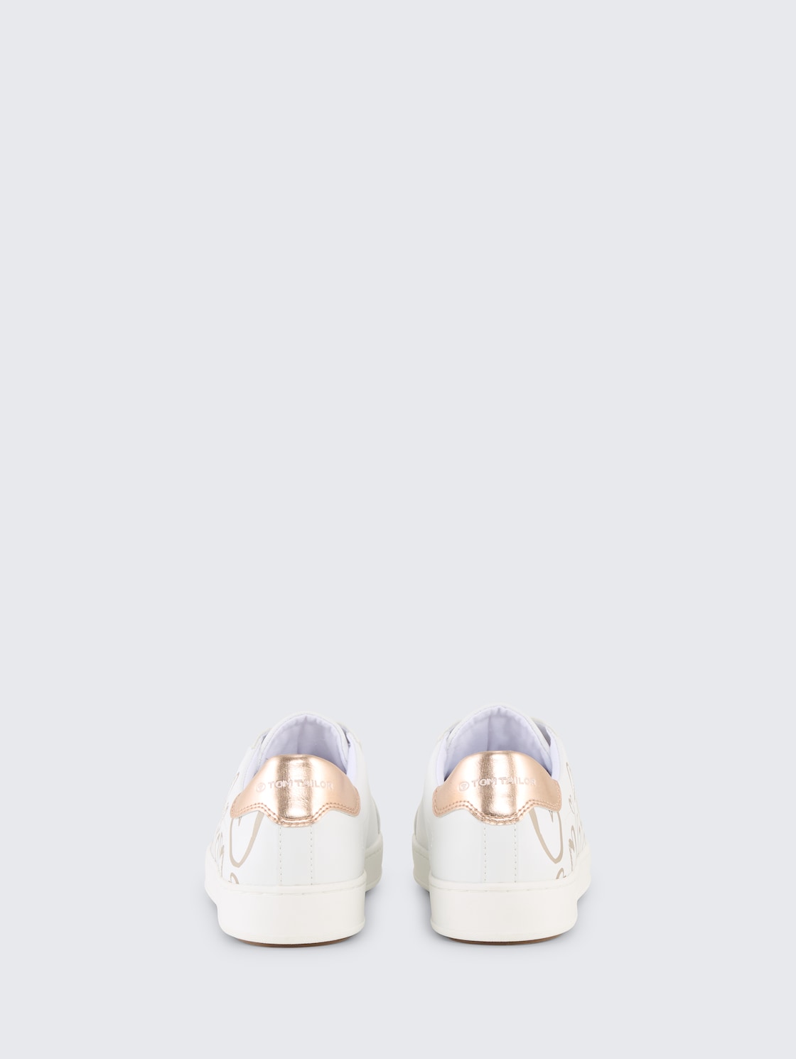 Sneaker mit Herz-Print - white - Produkt-Rückansicht