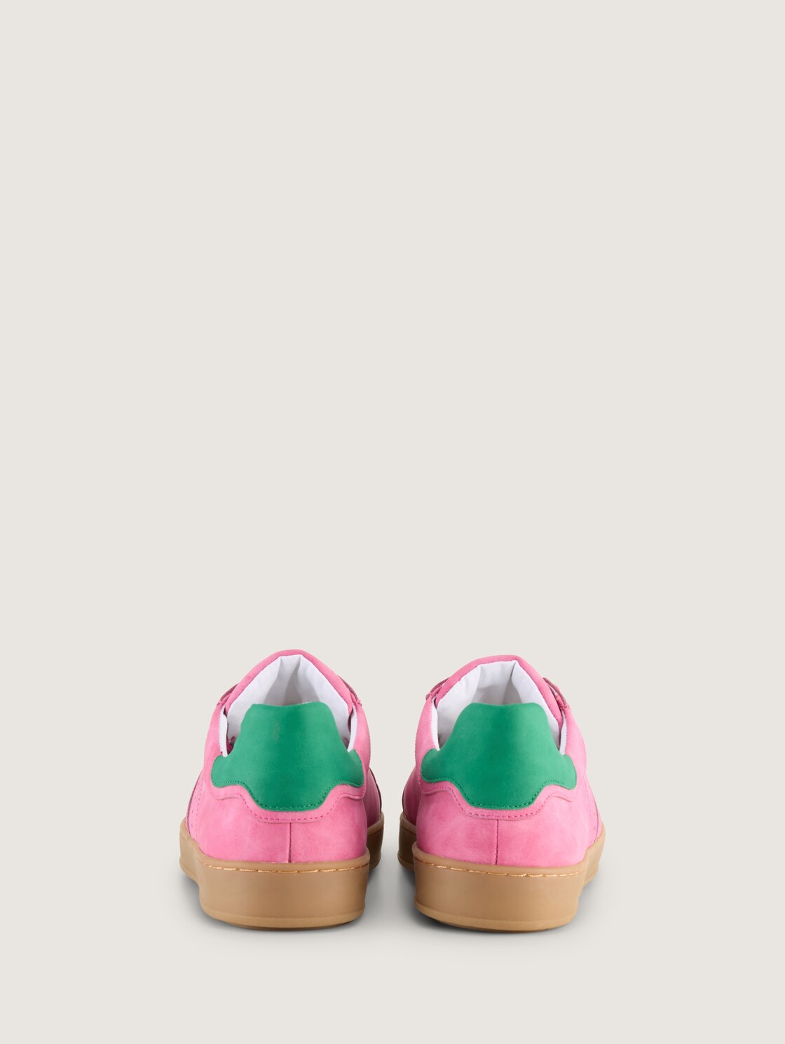 Sneaker mit Colour-Blocking - pink-green - Produkt-Rückansicht