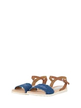 Ausgewählt, Sandale mit Logoprint von Tom Tailor, blau
