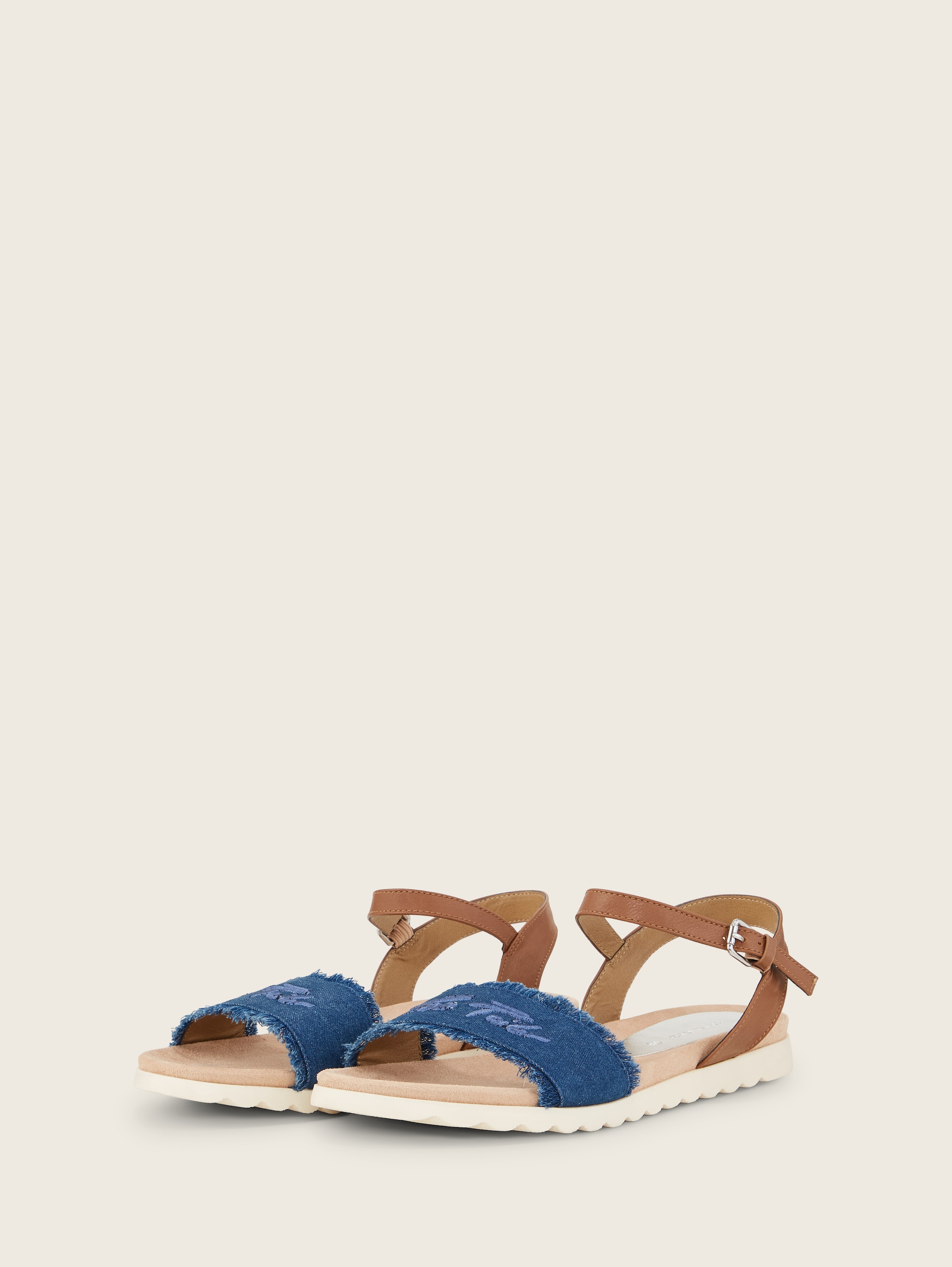 Sandale mit Logoprint - sky -