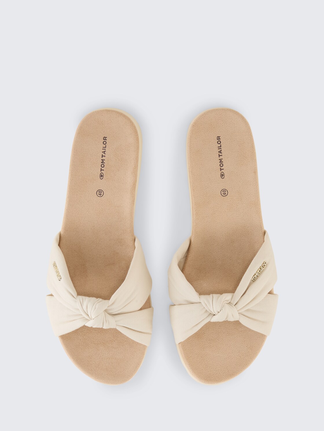 Flache Sandalen mit weicher Sohle - offwhite - Produkt-Ansicht von oben 