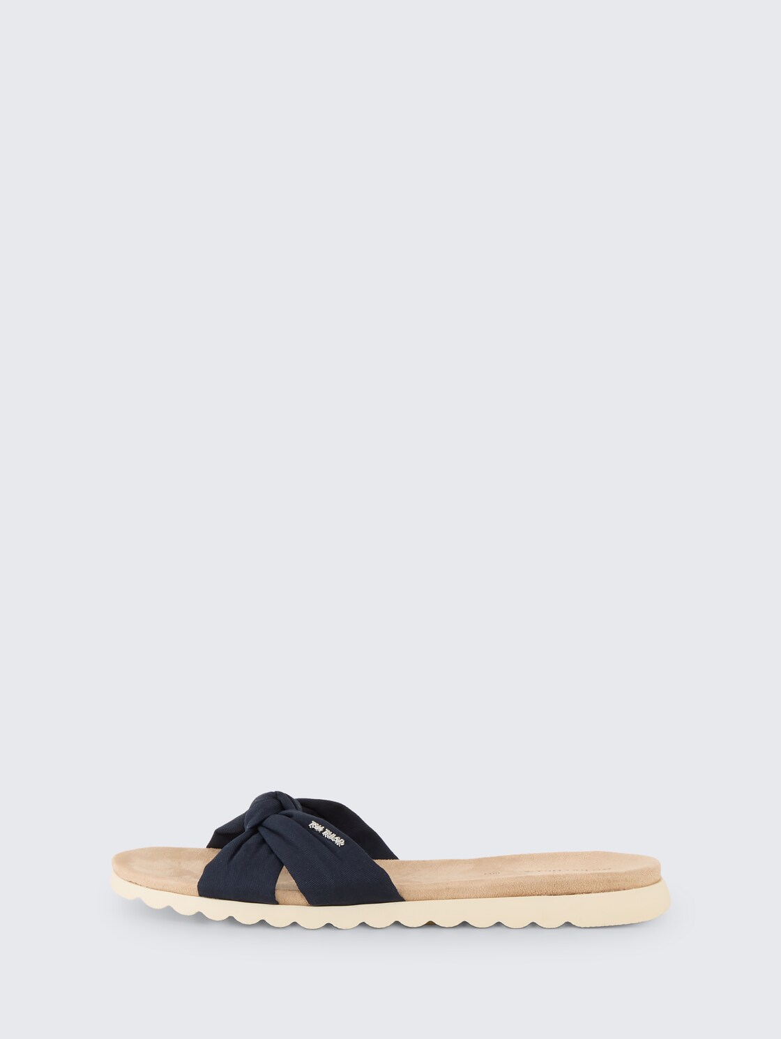 Flache Sandalen mit weicher Sohle - navy - seitliche Produkt-Ansicht