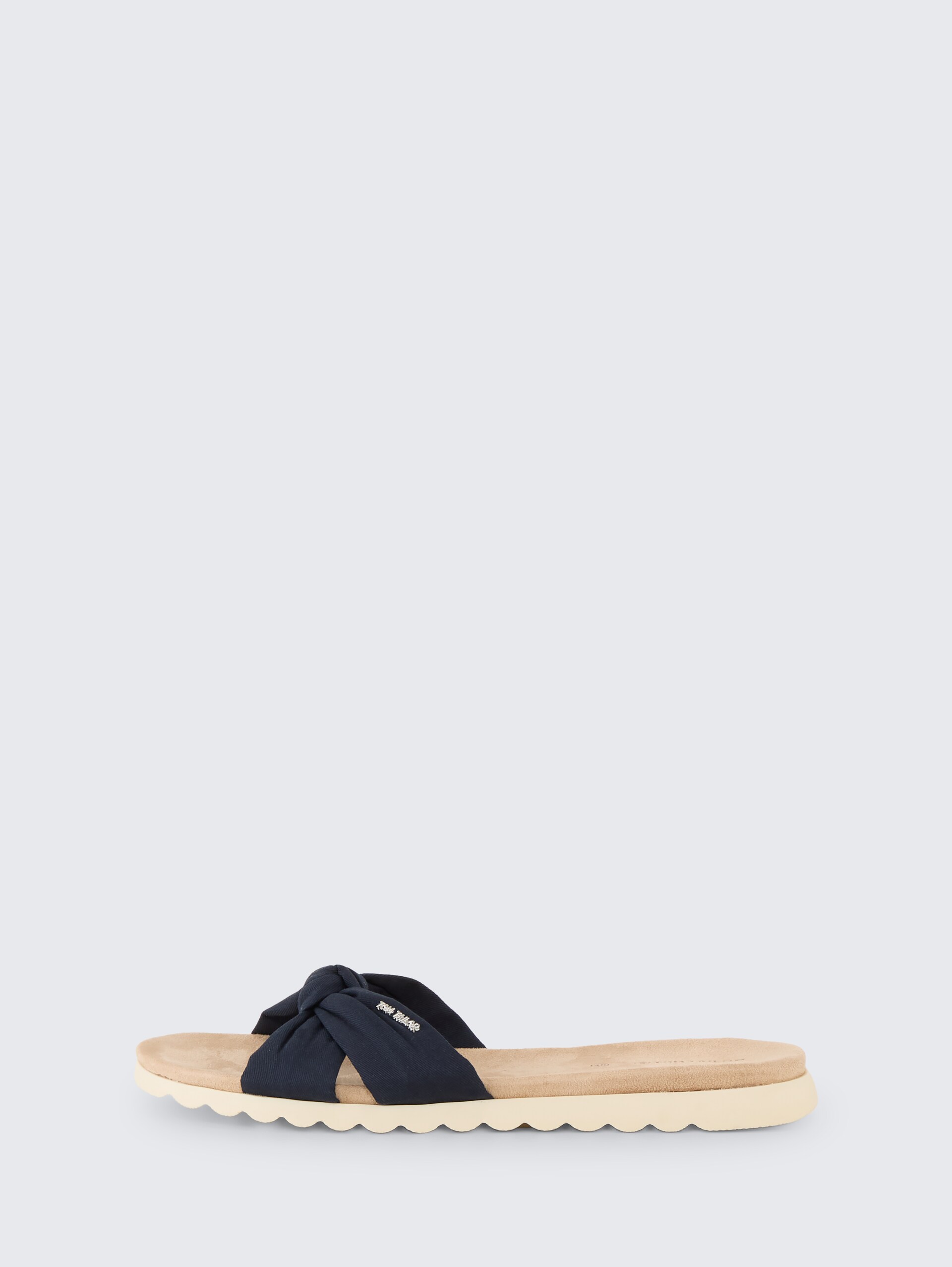 Platte sandalen met zachte zool - navy - zijaanzicht product