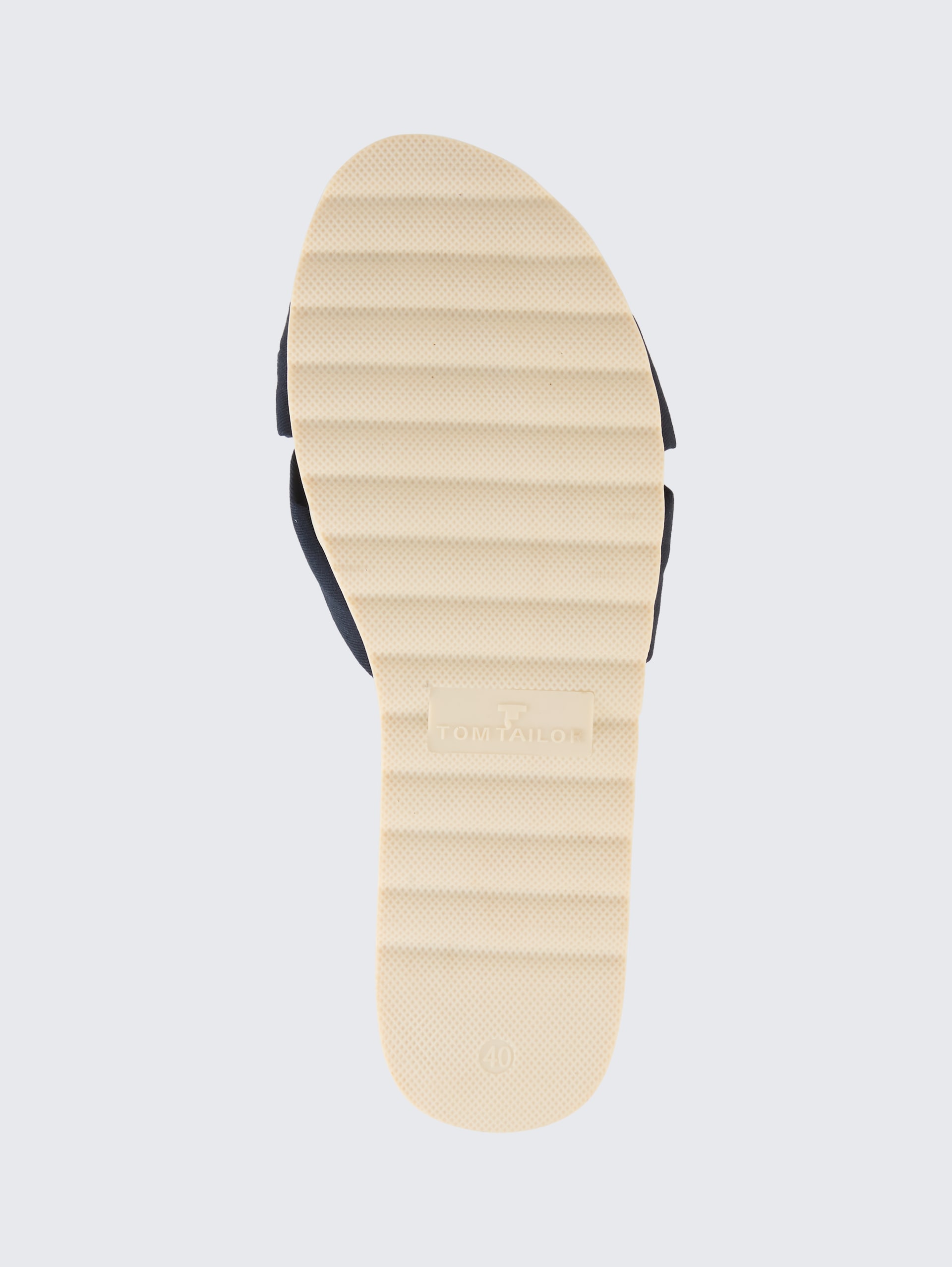 Platte sandalen met zachte zool - navy - Productaanzicht zool 