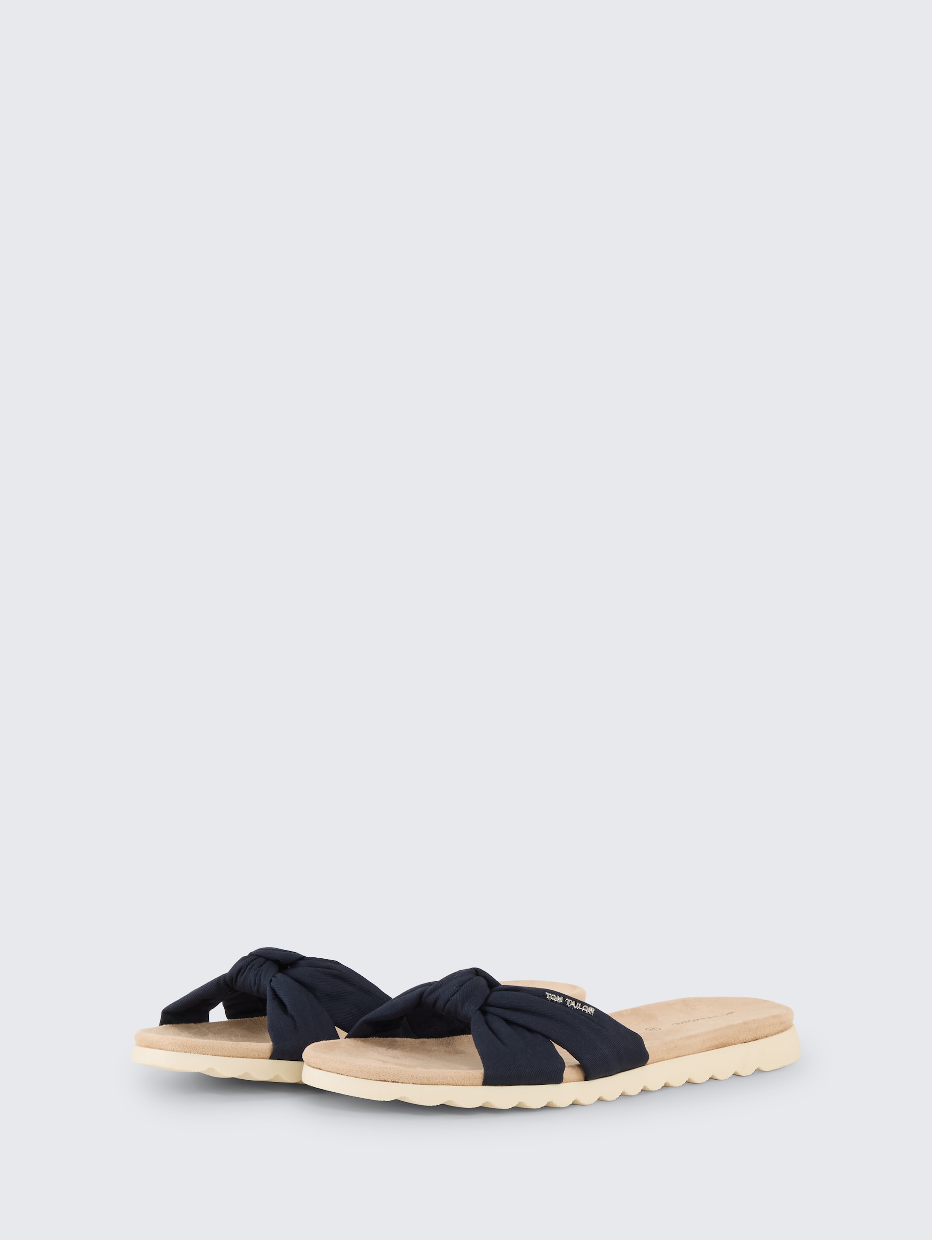 Platte sandalen met zachte zool - navy - zijaanzicht product