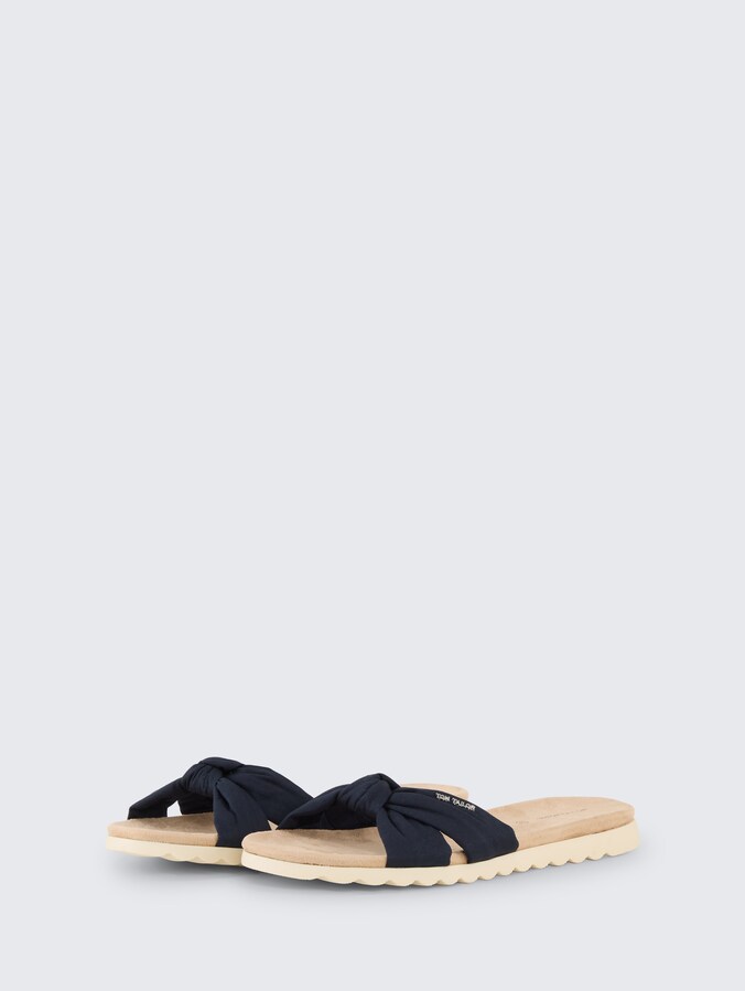 Flat sandals with soft soles by Women, navy