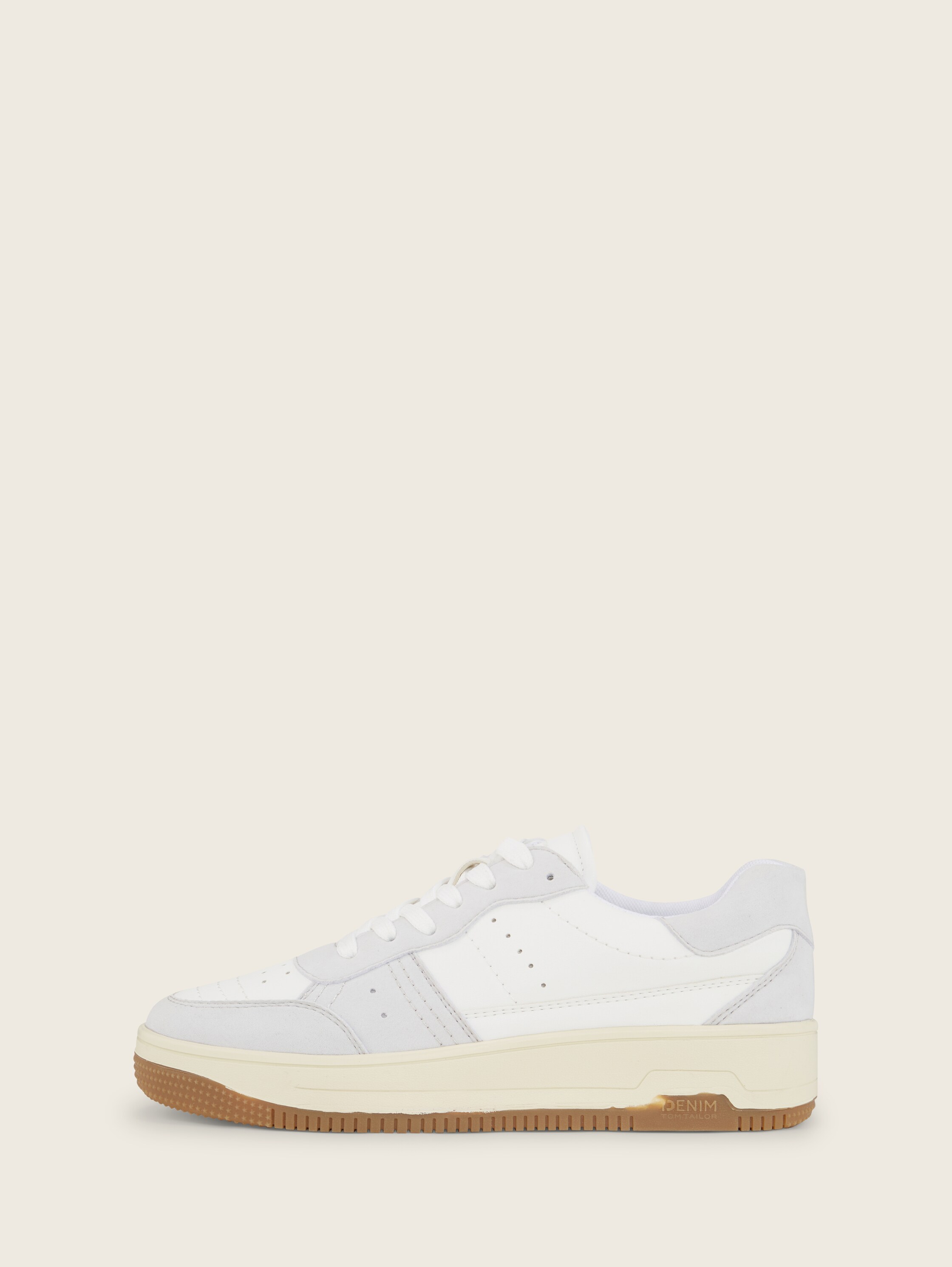 Kunstleder-Sneaker - light_greywhite - 