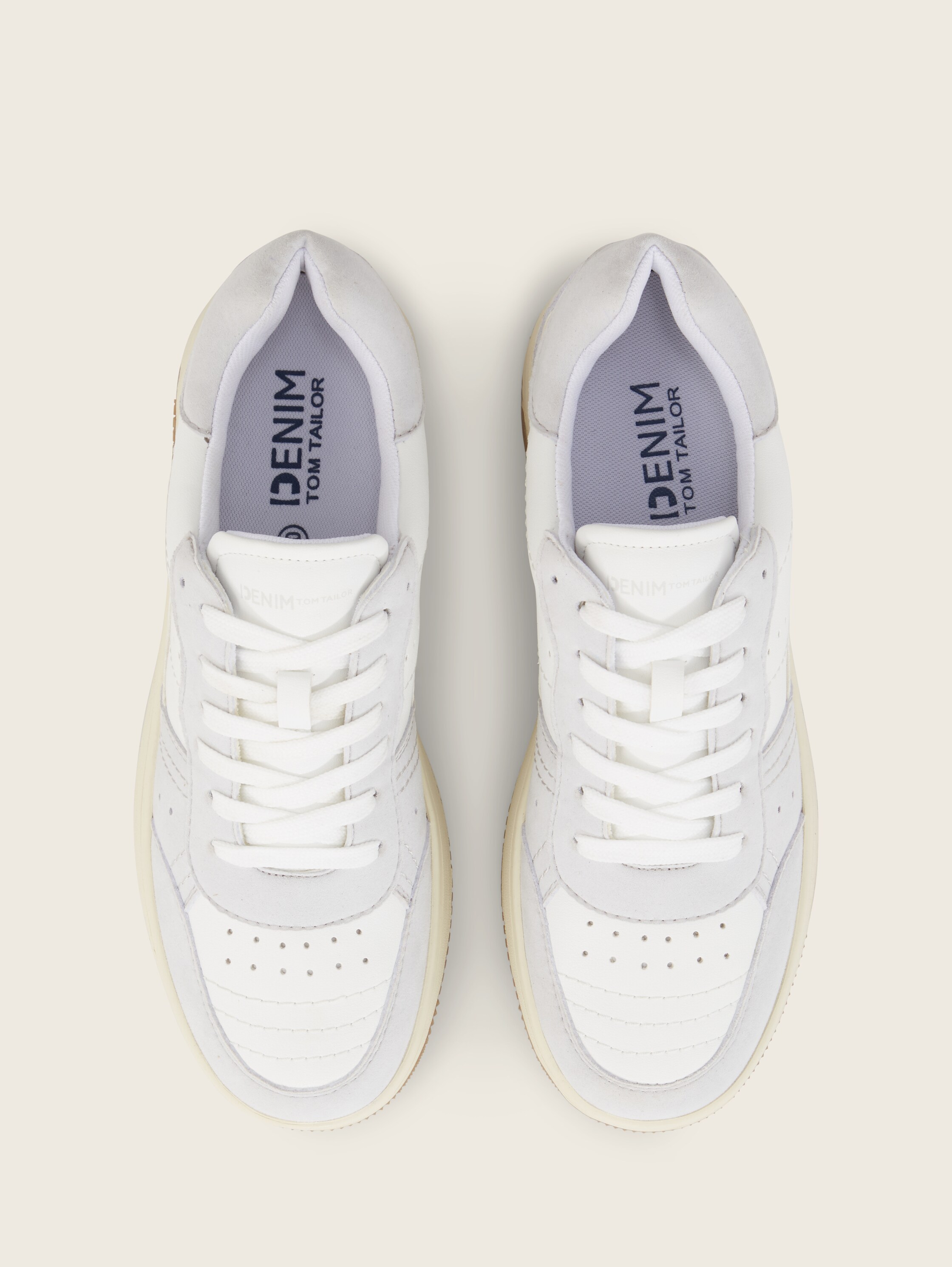 Kunstleder-Sneaker - light_greywhite - 