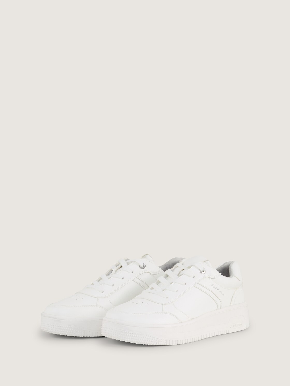 Sneaker mit erhöhter Sohle - white - seitliche Produkt-Ansicht