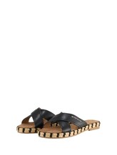 Ausgewählt, Sandalen mit Bastsohle von Tom Tailor, schwarz