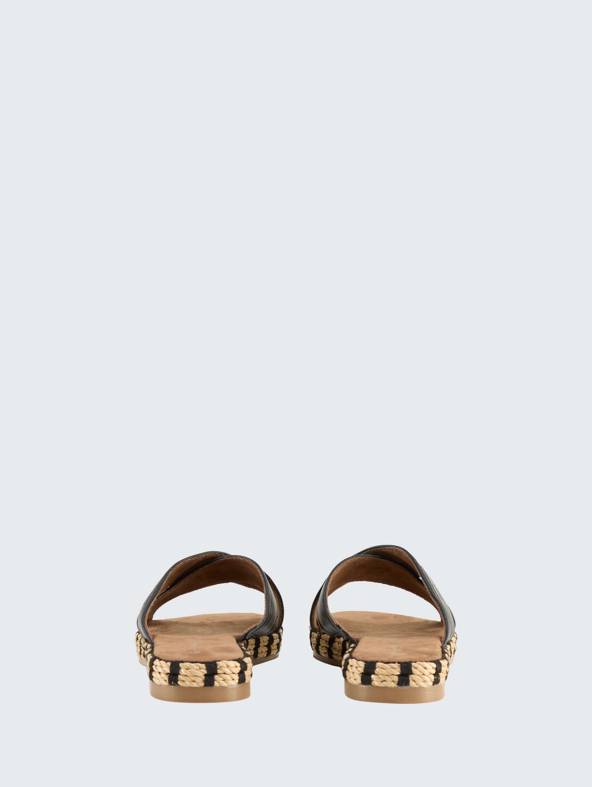 Sandalen mit Bastsohle - black - Produkt-Rückansicht