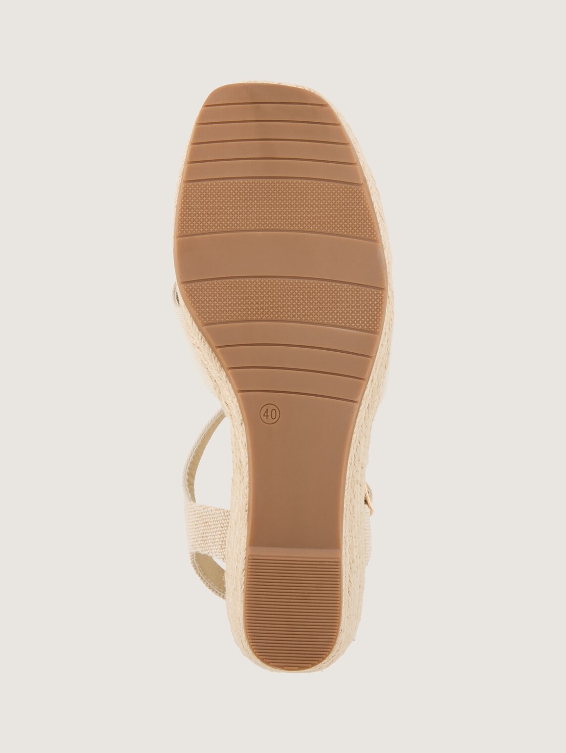 Sandalen mit Keilabsatz - offwhite - Produkt-Ansicht Sohle