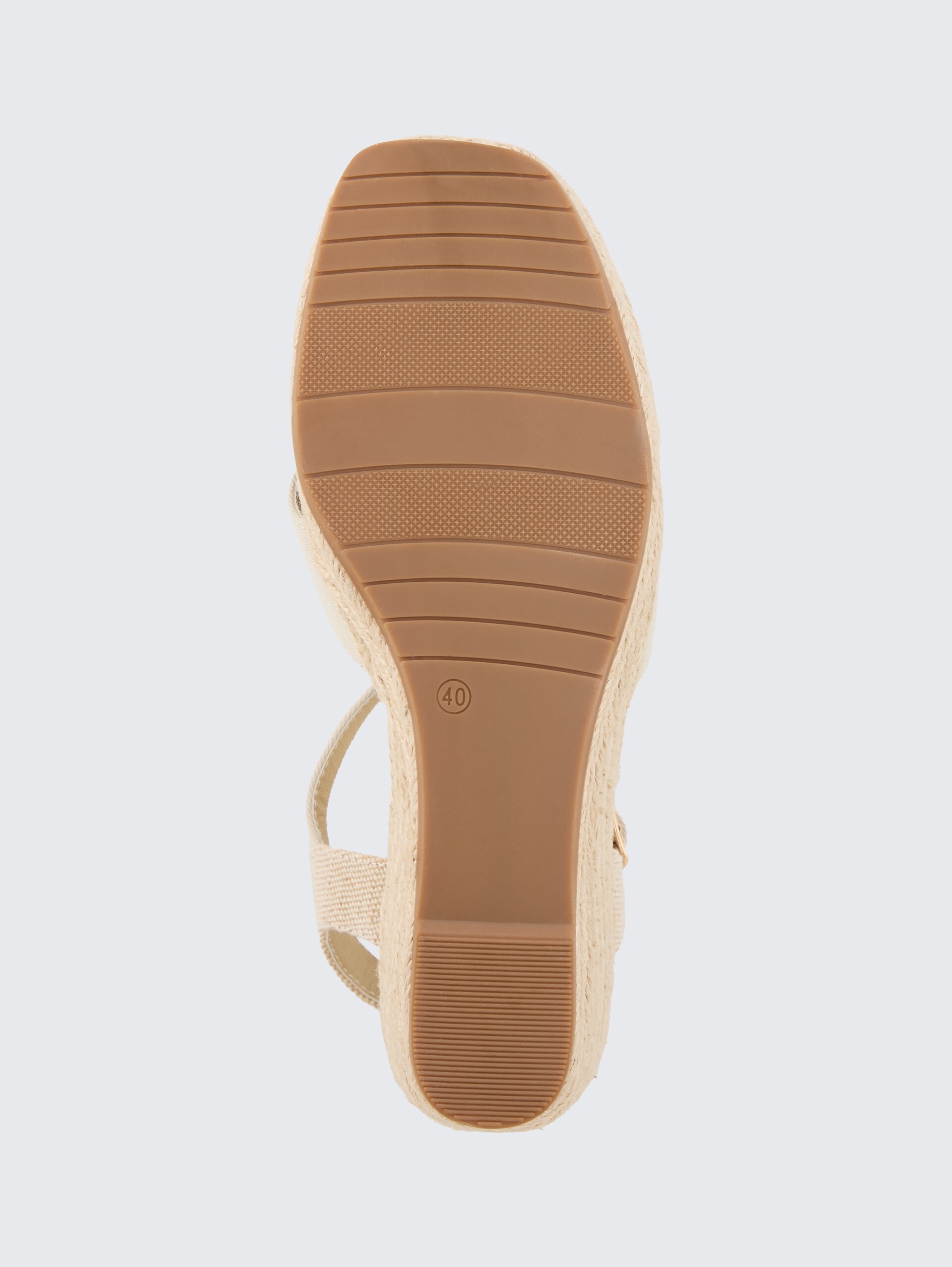 Sandalen mit Keilabsatz - offwhite - Produkt-Ansicht Sohle