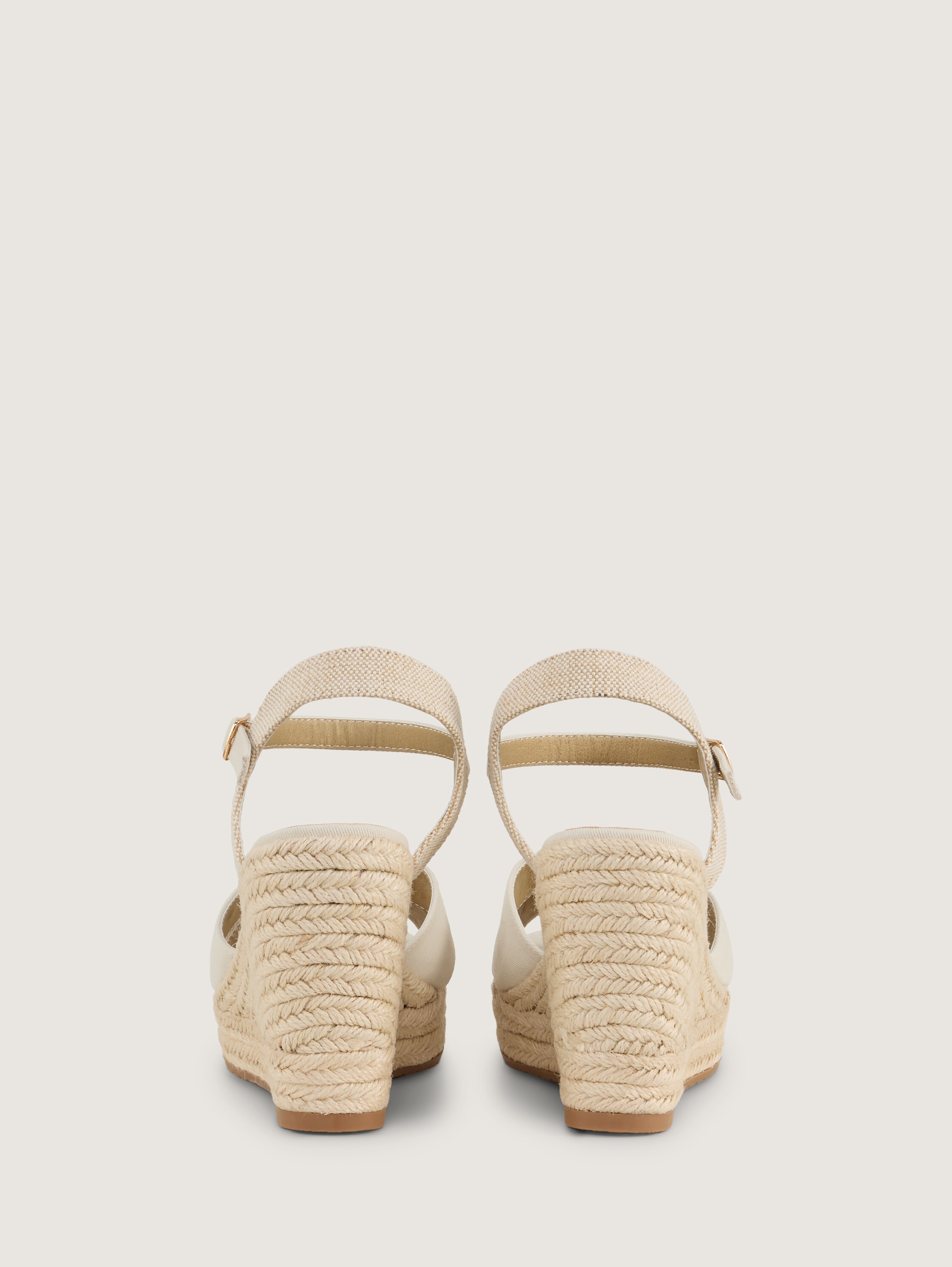 Sandalen mit Keilabsatz - offwhite - 