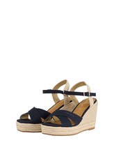 Geselecteerd, Sandalen met sleehak door Tom Tailor, blauw