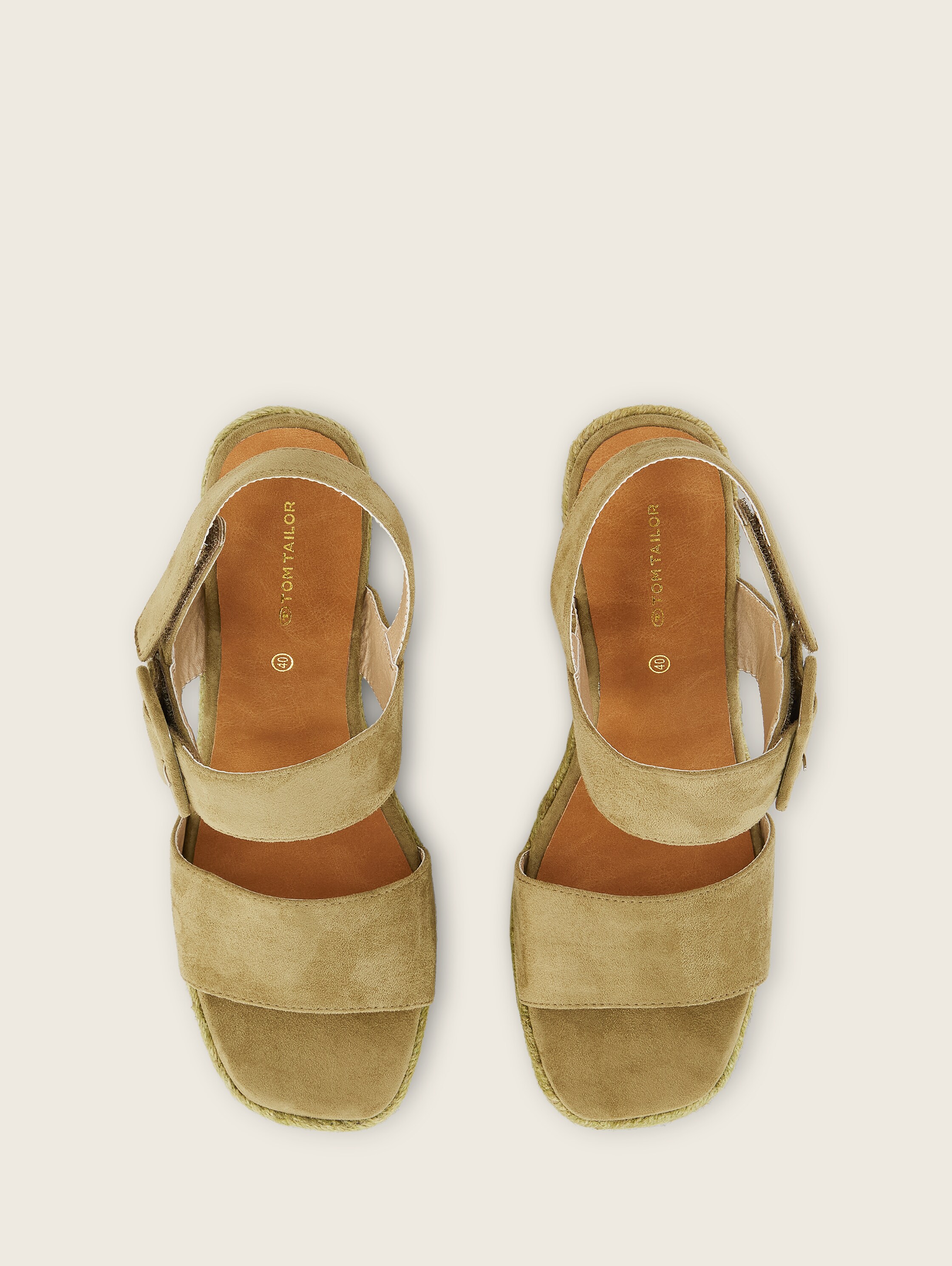 Keilsandalette mit Schnalle - green - 
