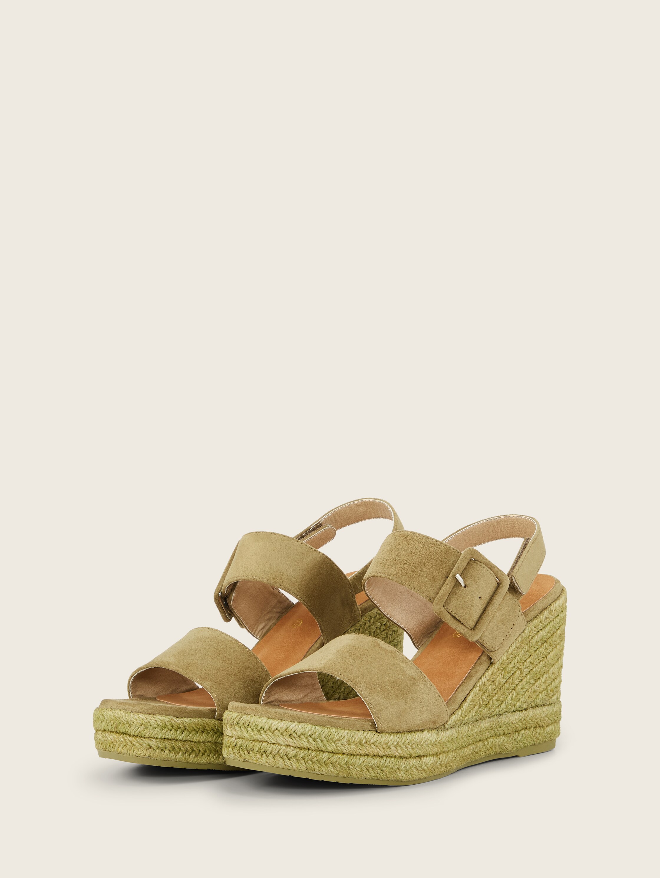 Keilsandalette mit Schnalle - green - 
